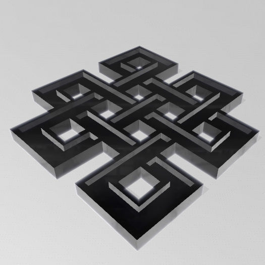 Nudo Mistico 3D print model_12