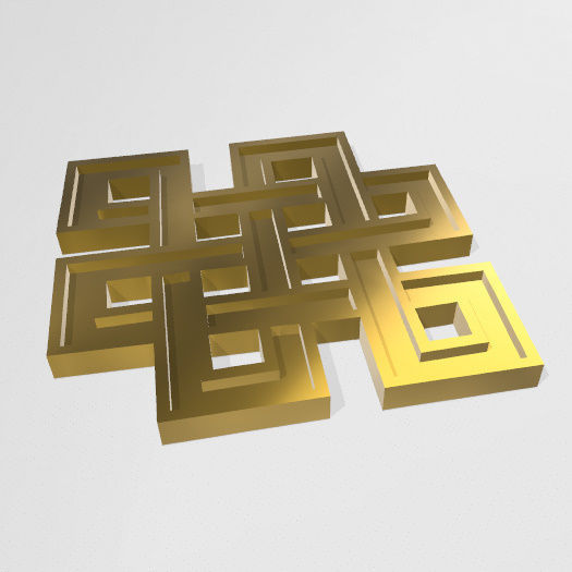 Nudo Mistico 3D print model_14