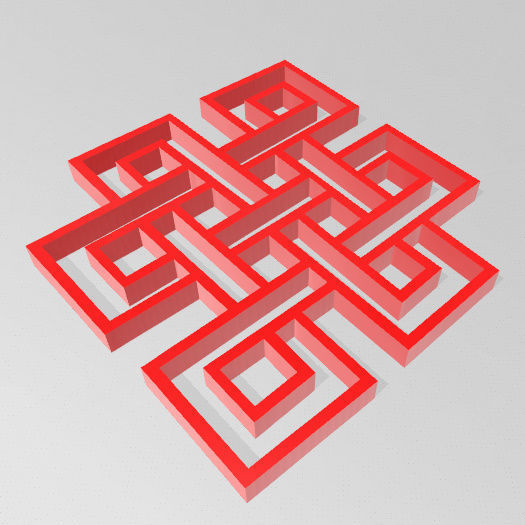 Nudo Mistico 3D print model_4