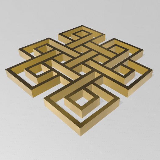 Nudo Mistico 3D print model_3