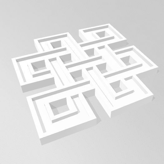 Nudo Mistico 3D print model_7