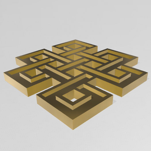 Nudo Mistico 3D print model_13