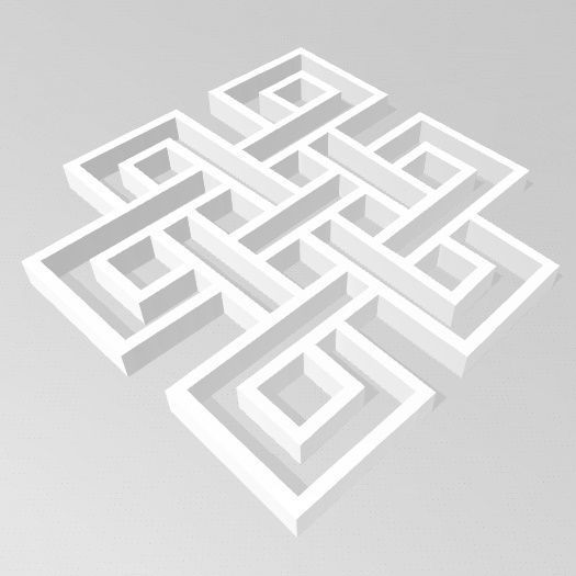 Nudo Mistico 3D print model_9