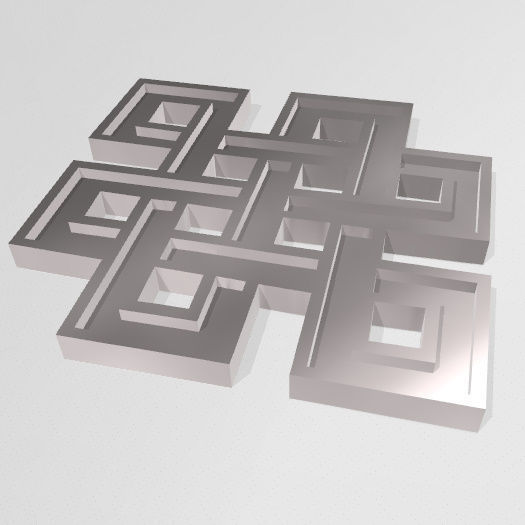 Nudo Mistico 3D print model_15