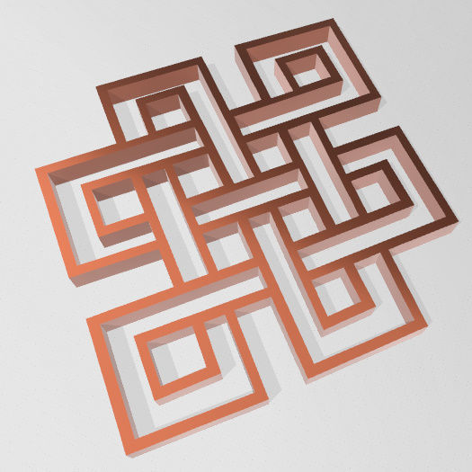 Nudo Mistico 3D print model_11