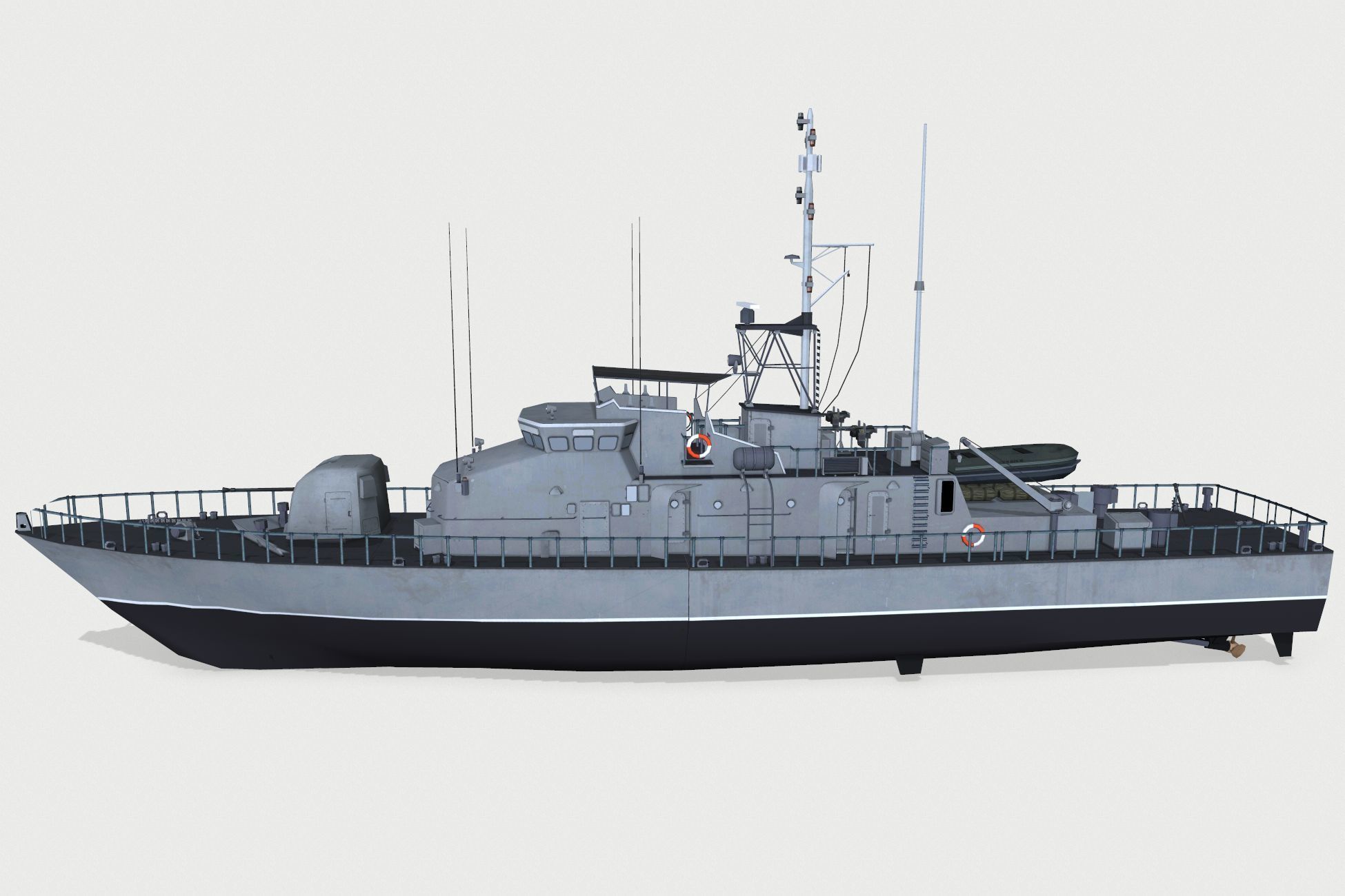 HMAS Fremantle Low-poly 3D model_3