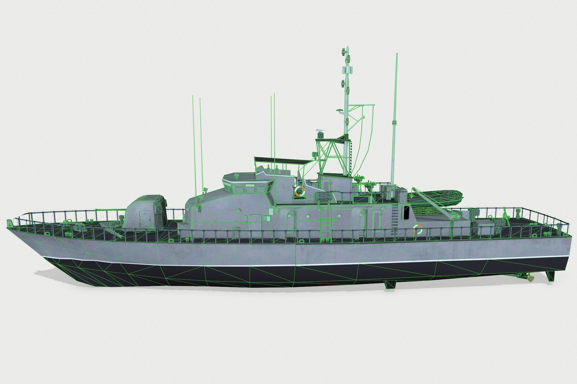 HMAS Fremantle Low-poly 3D model_4