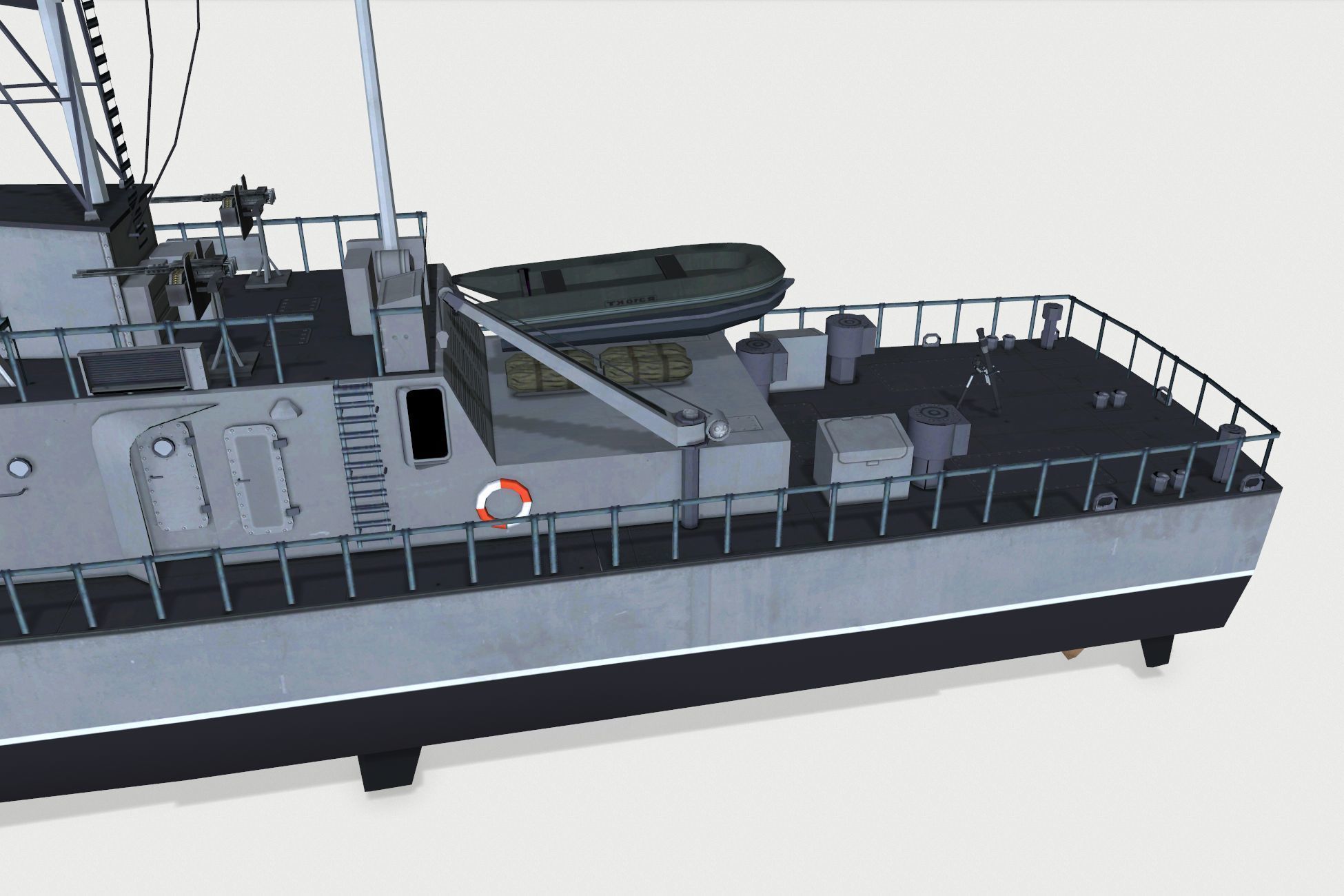 HMAS Fremantle Low-poly 3D model_8