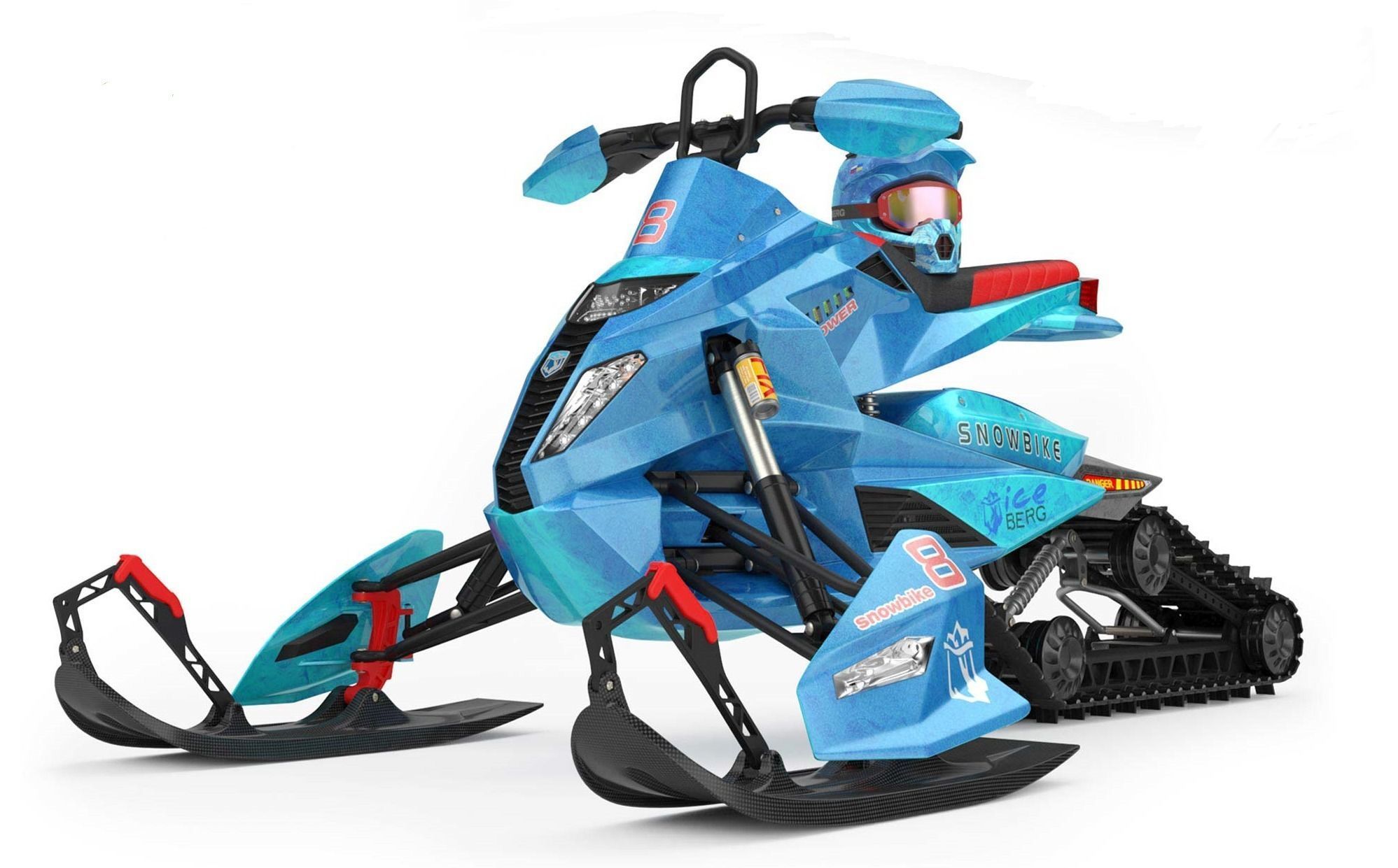 NEW SNOWMOBILE - 3 in 1 AWESOME PACK Low-poly 3D model_3