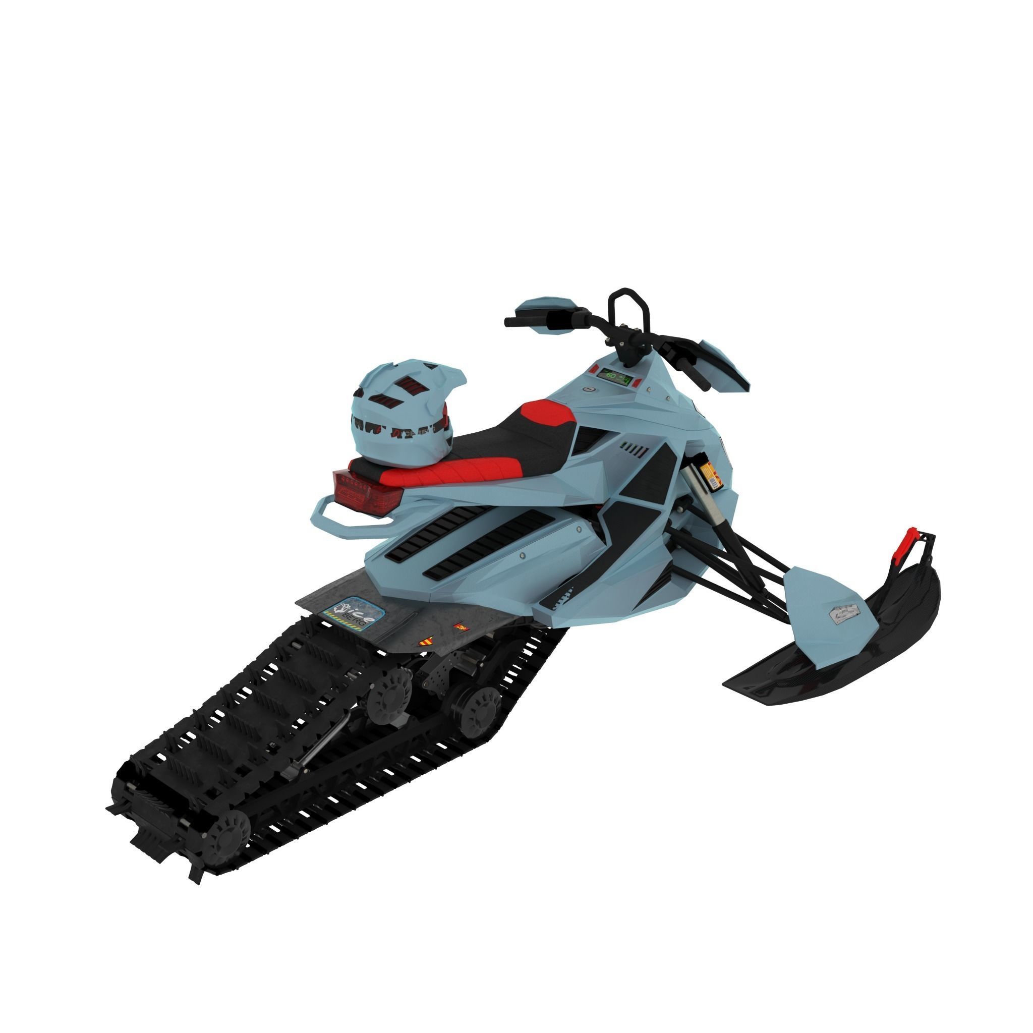NEW SNOWMOBILE - 3 in 1 AWESOME PACK Low-poly 3D model_26