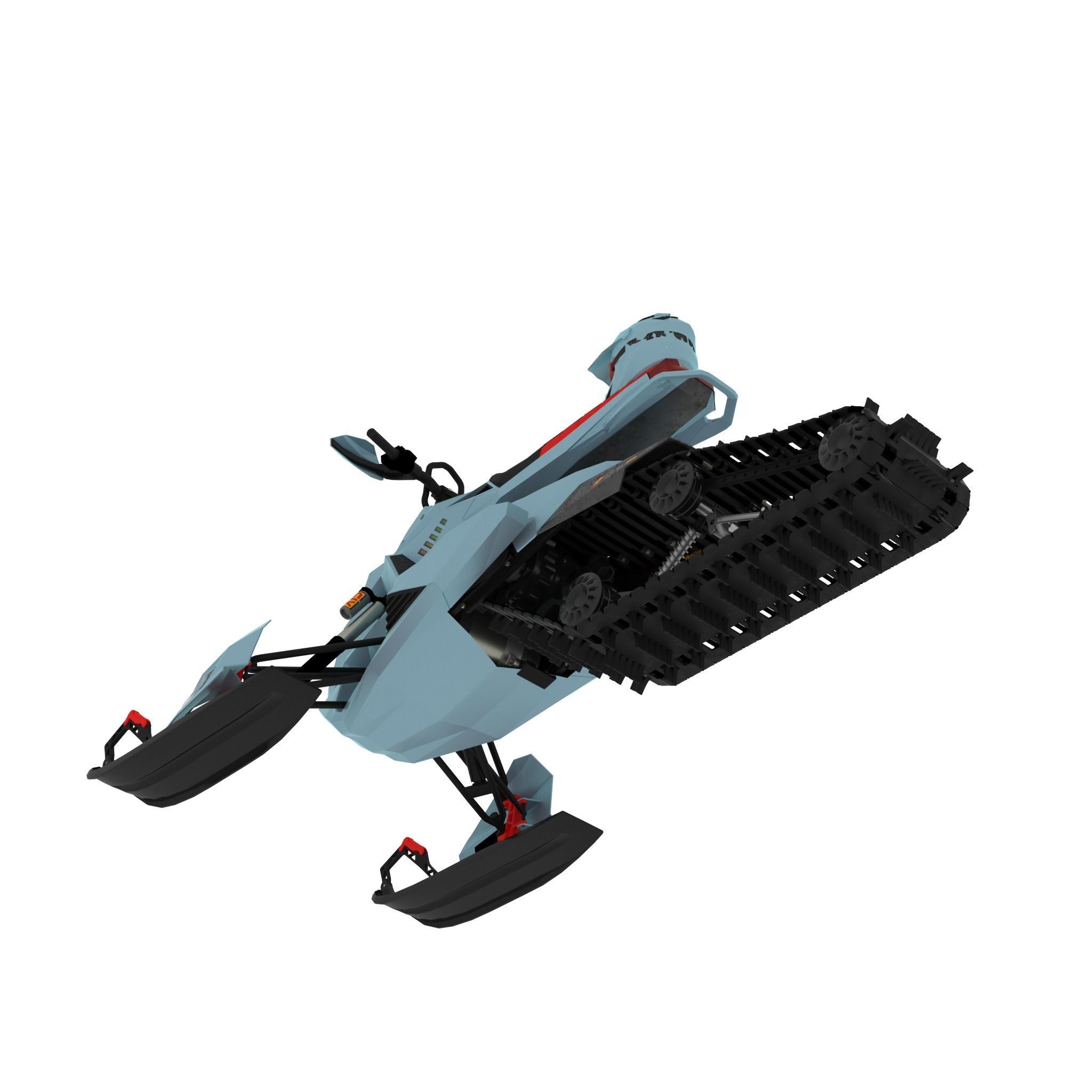 NEW SNOWMOBILE - 3 in 1 AWESOME PACK Low-poly 3D model_27