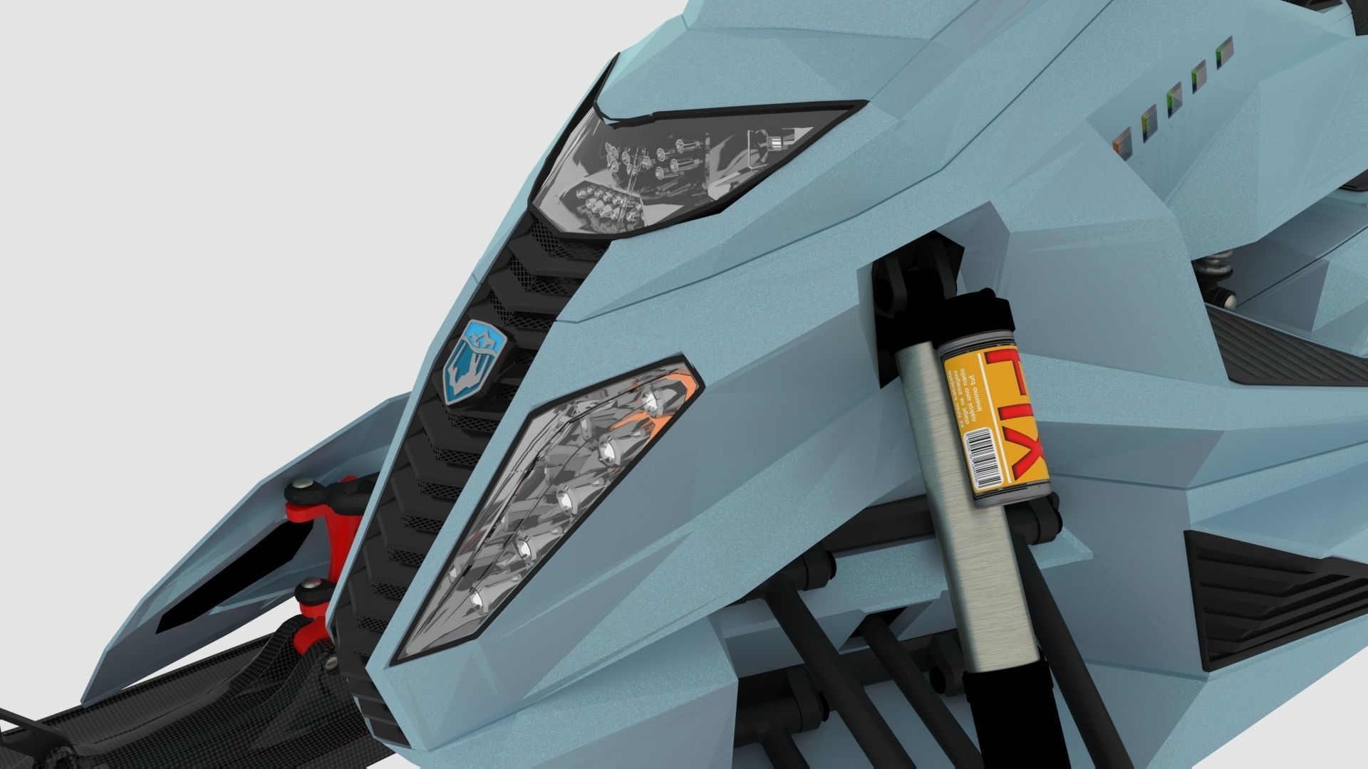 NEW SNOWMOBILE - 3 in 1 AWESOME PACK Low-poly 3D model_10