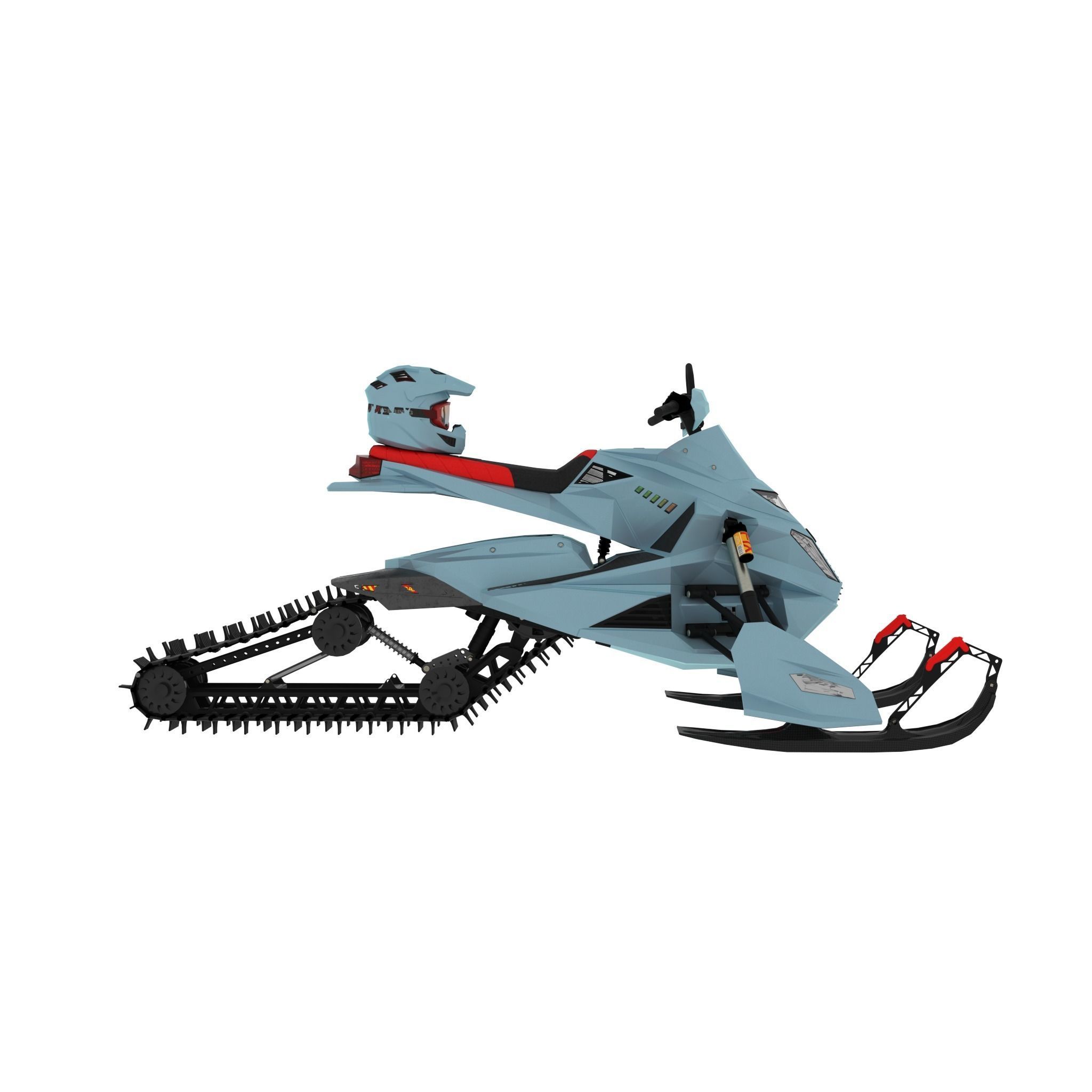 NEW SNOWMOBILE - 3 in 1 AWESOME PACK Low-poly 3D model_18