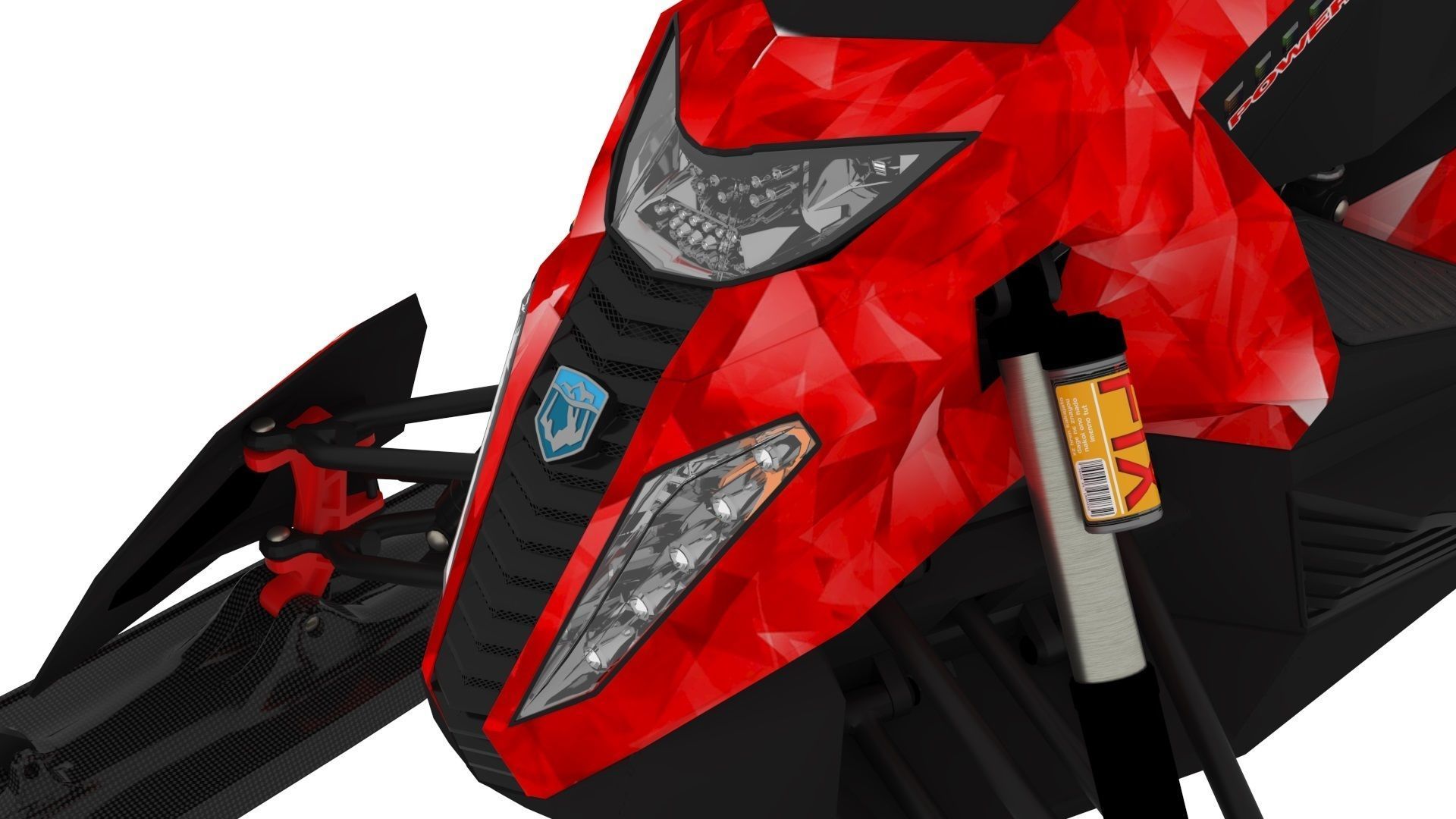 NEW SNOWMOBILE - 3 in 1 AWESOME PACK Low-poly 3D model_8