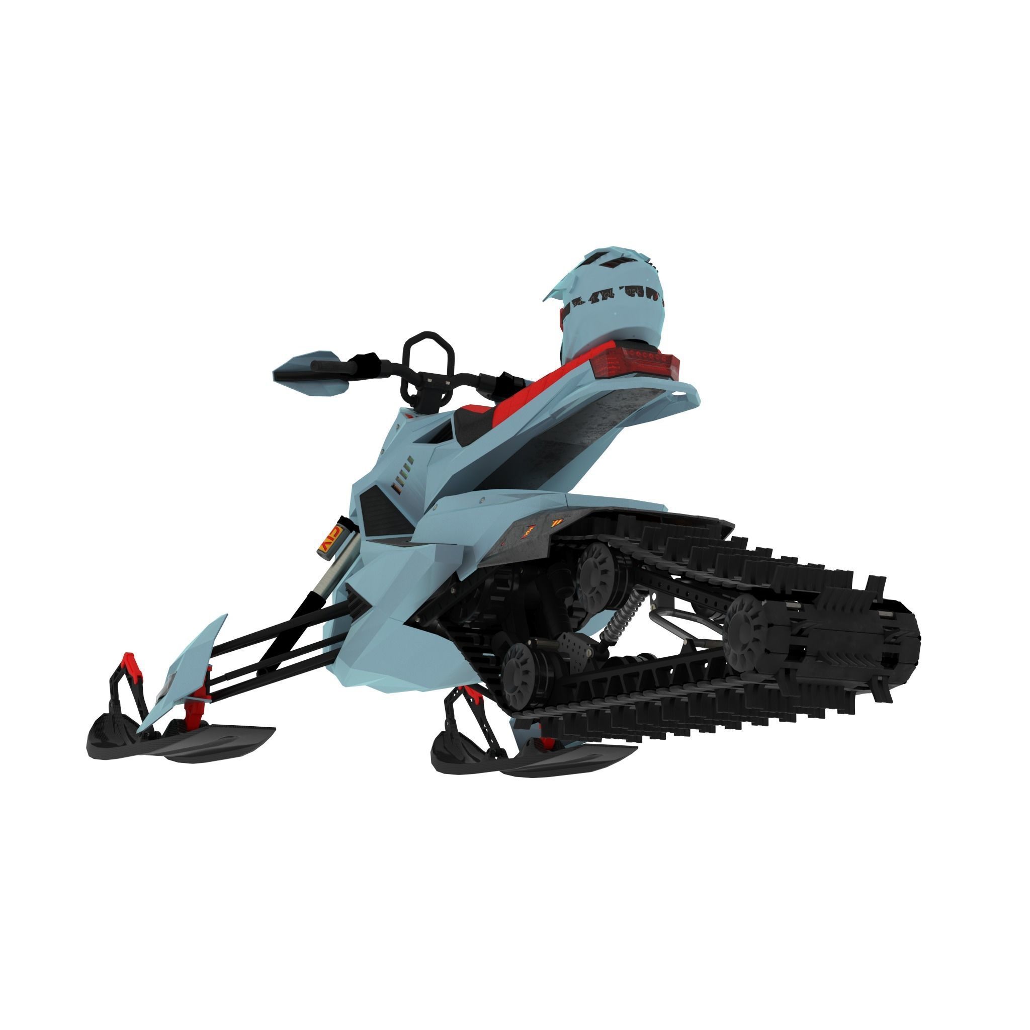 NEW SNOWMOBILE - 3 in 1 AWESOME PACK Low-poly 3D model_22