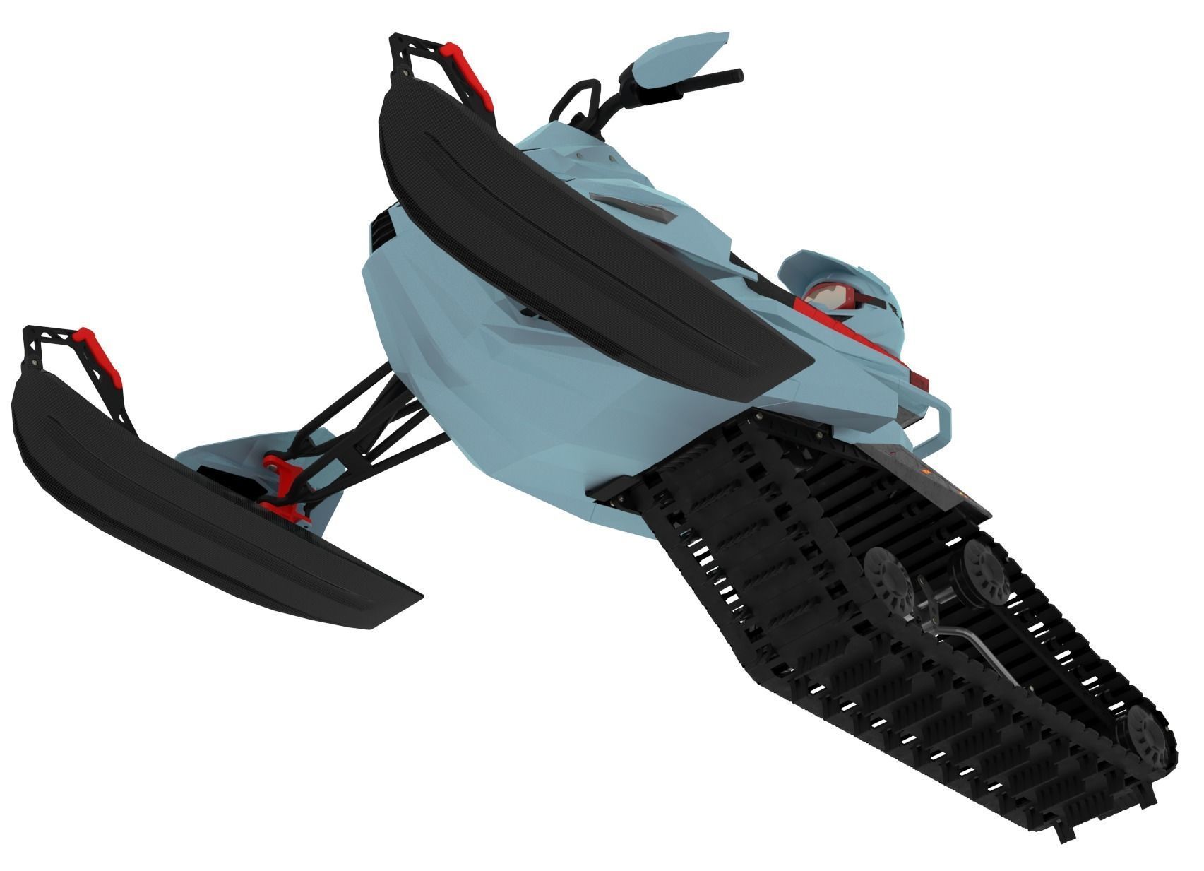 NEW SNOWMOBILE - 3 in 1 AWESOME PACK Low-poly 3D model_21