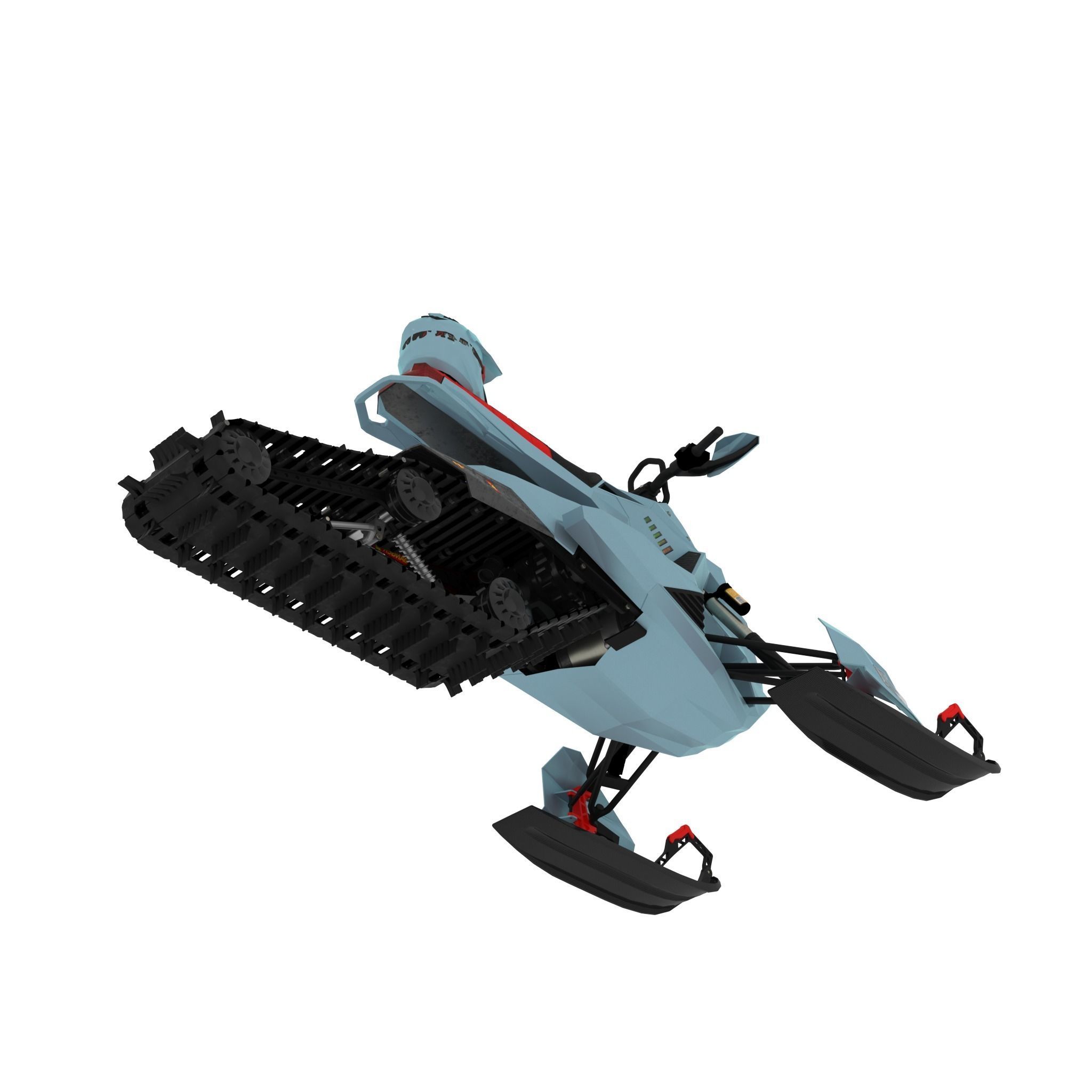 NEW SNOWMOBILE - 3 in 1 AWESOME PACK Low-poly 3D model_30