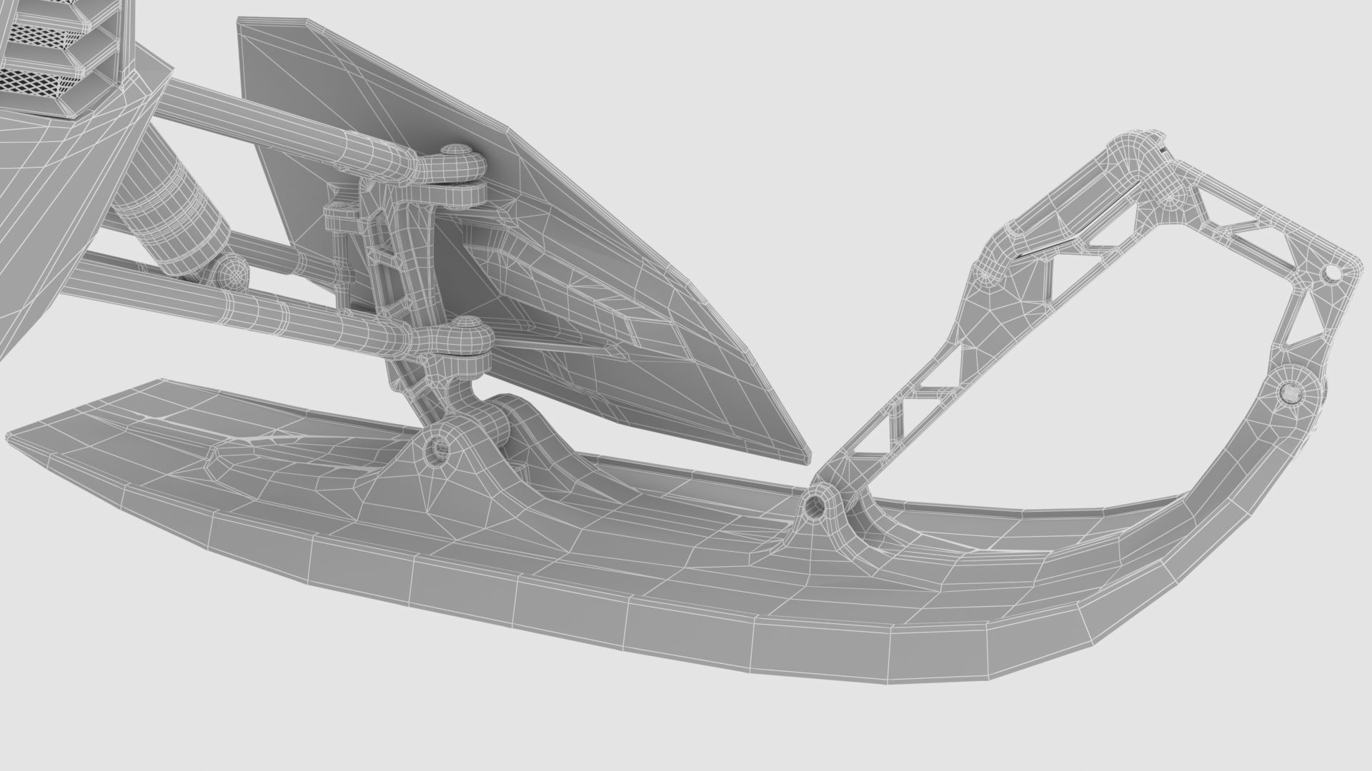 NEW SNOWMOBILE - 3 in 1 AWESOME PACK Low-poly 3D model_32