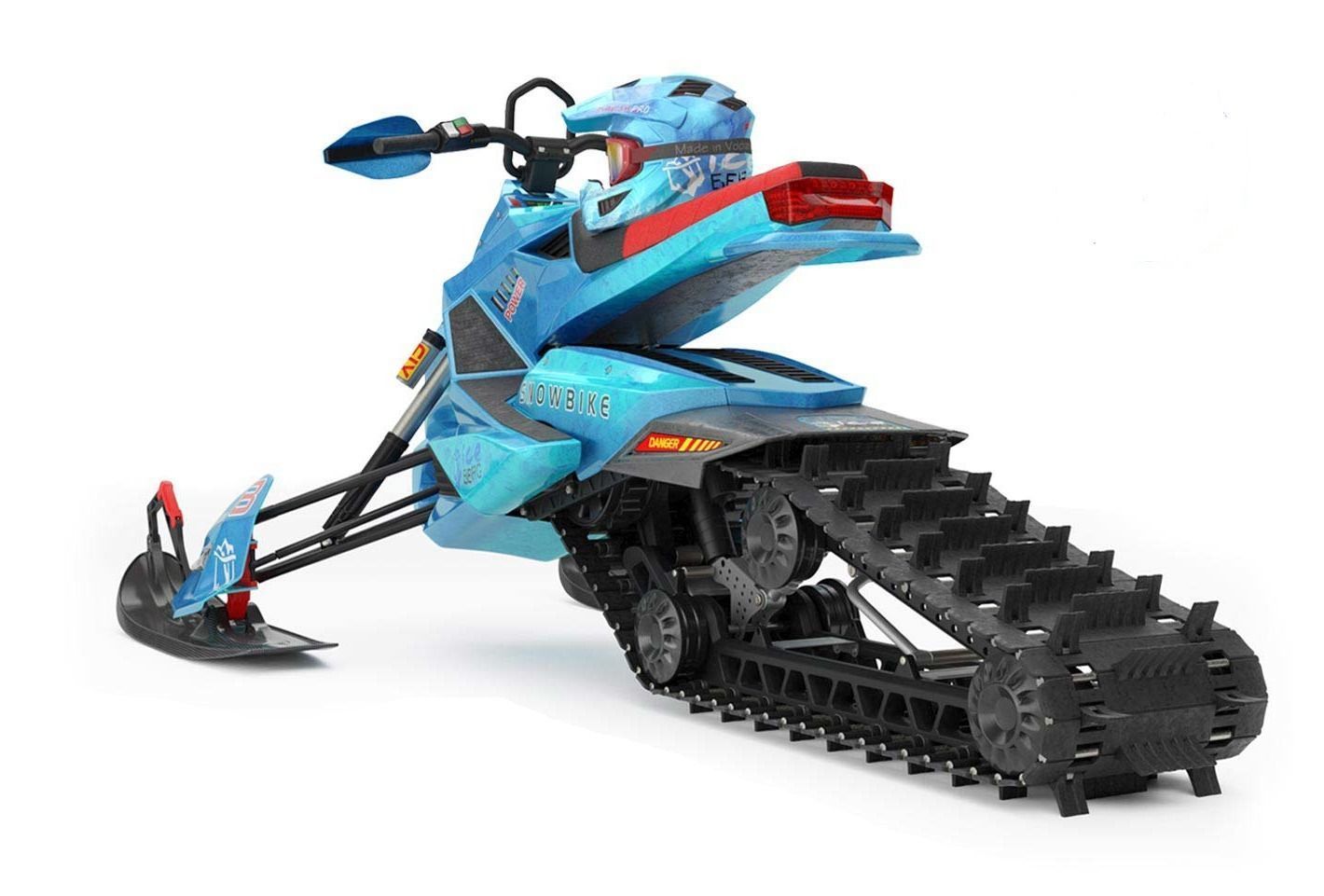 NEW SNOWMOBILE - 3 in 1 AWESOME PACK Low-poly 3D model_4