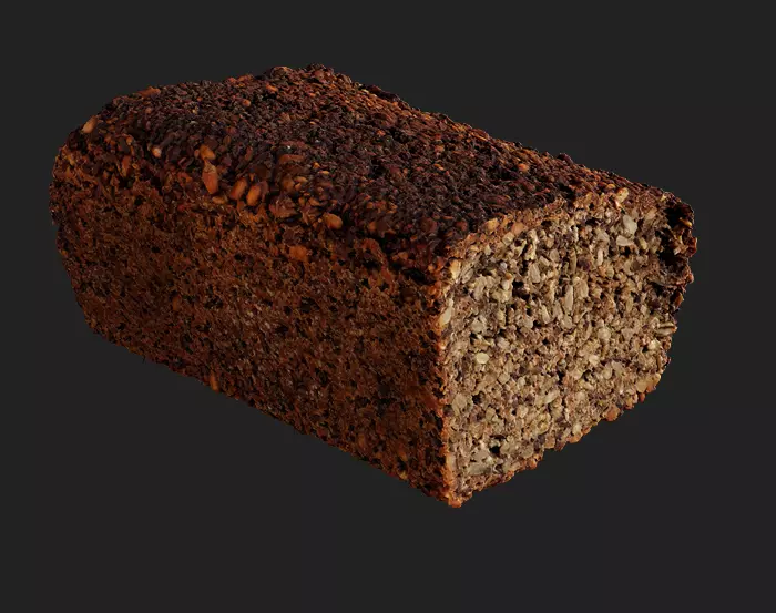 bread loaf of 3D model_0