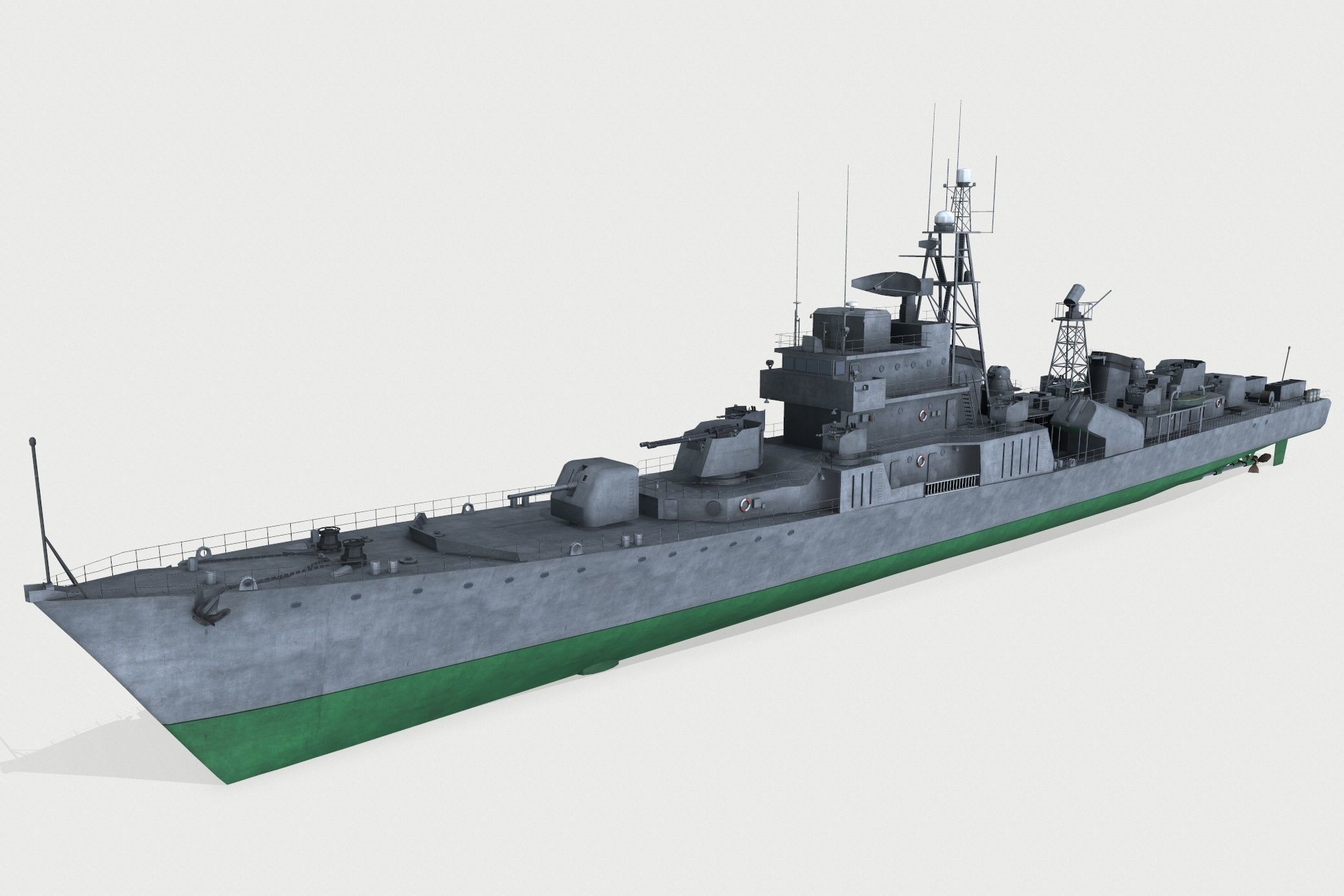 Najin-class frigate Low-poly 3D model_3