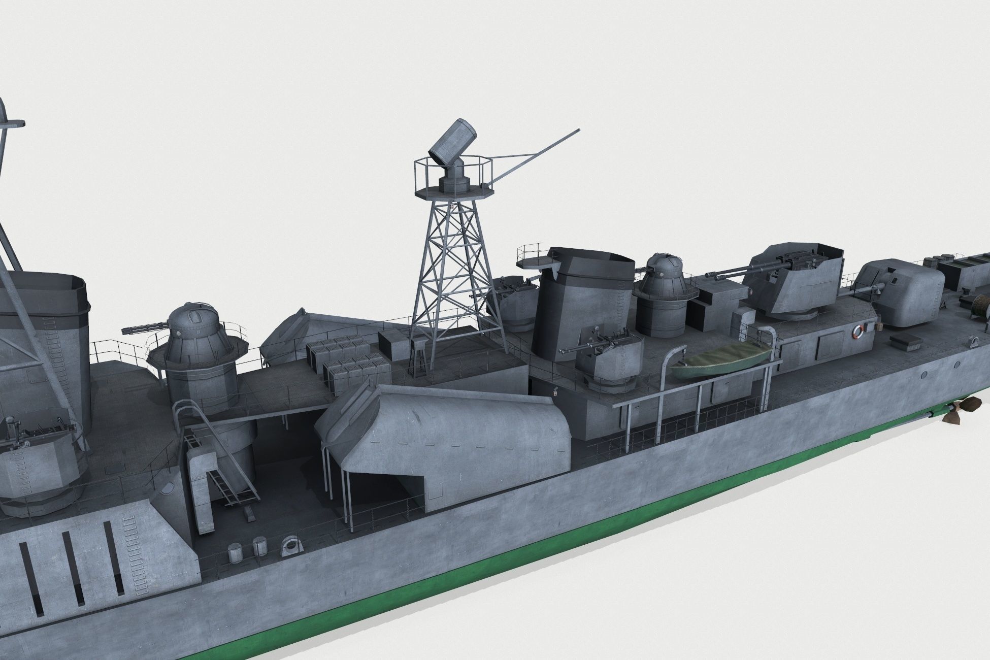 Najin-class frigate Low-poly 3D model_7