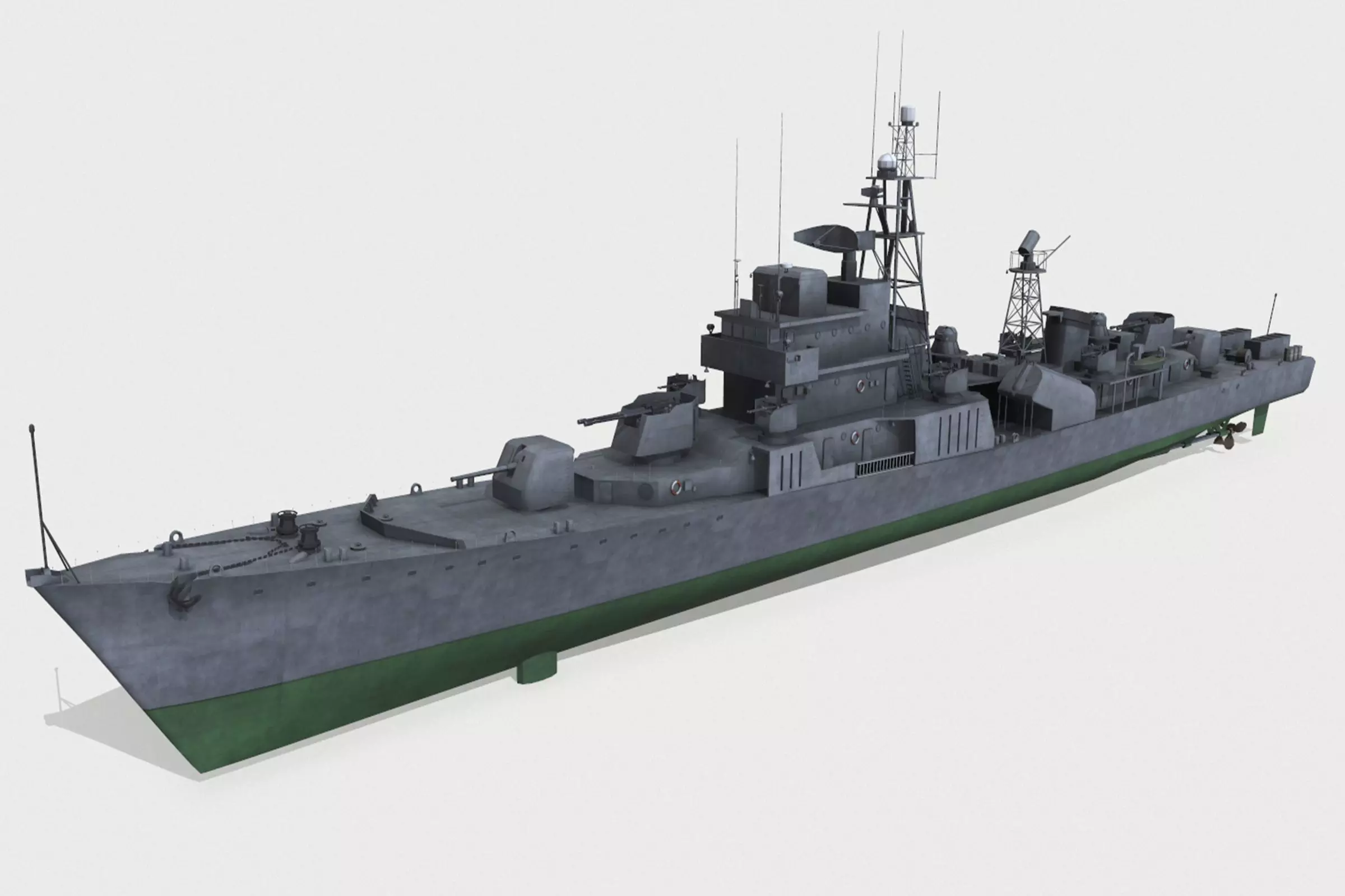 Najin-class frigate Low-poly 3D model_0