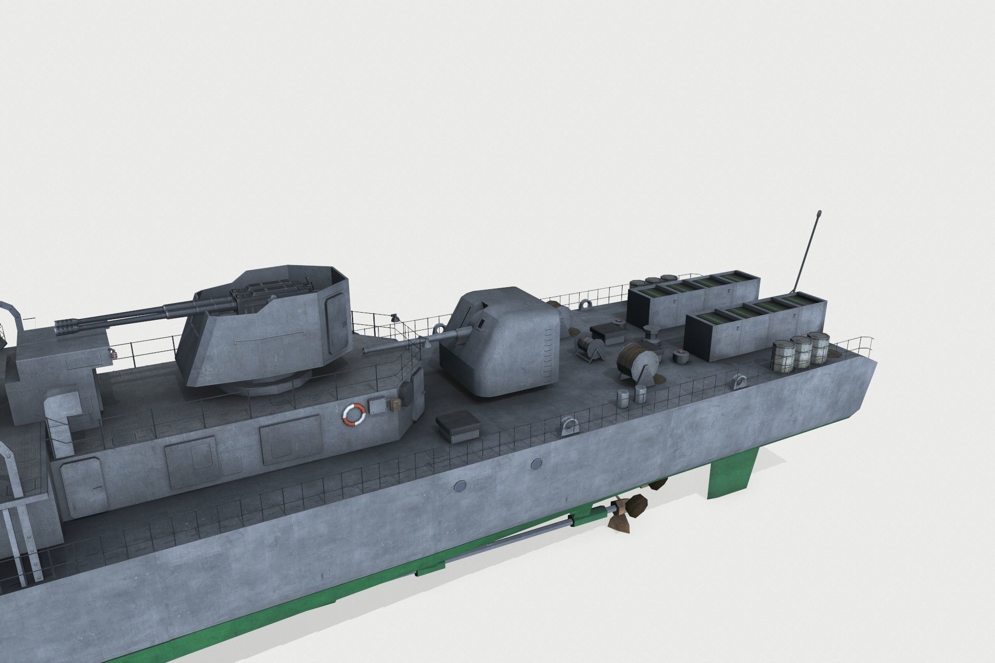 Najin-class frigate Low-poly 3D model_8