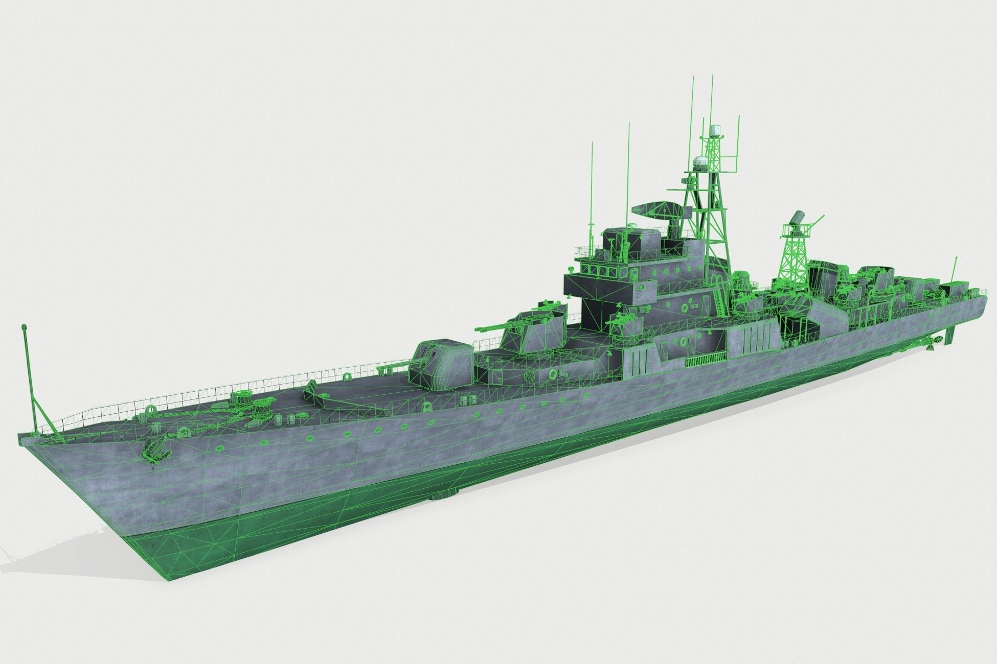 Najin-class frigate Low-poly 3D model_4