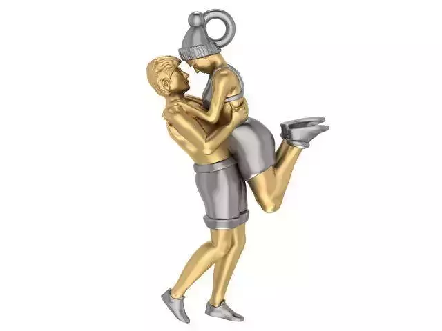 hug pendant  3D print model