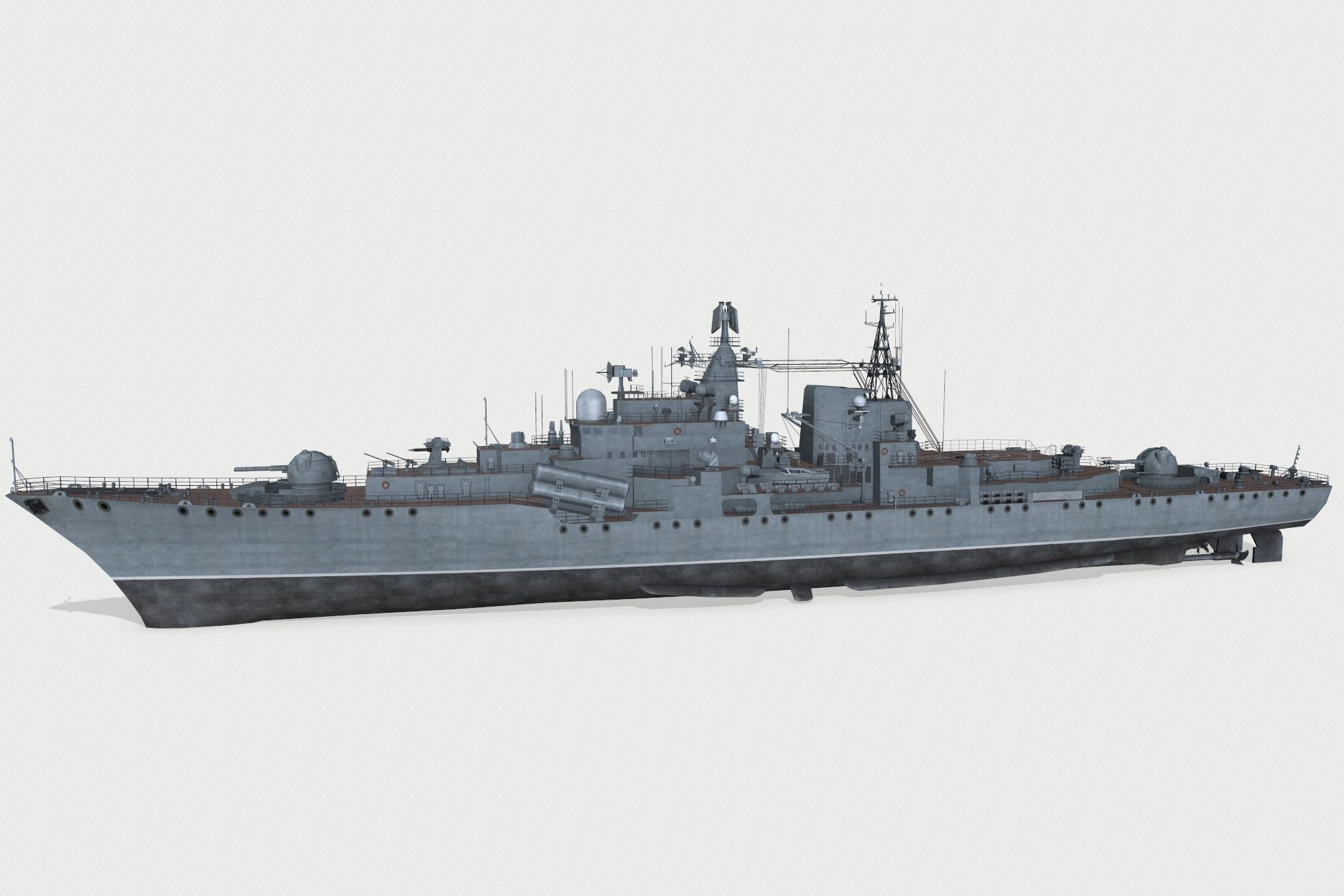 Sovremenny 956 Low-poly 3D model_3