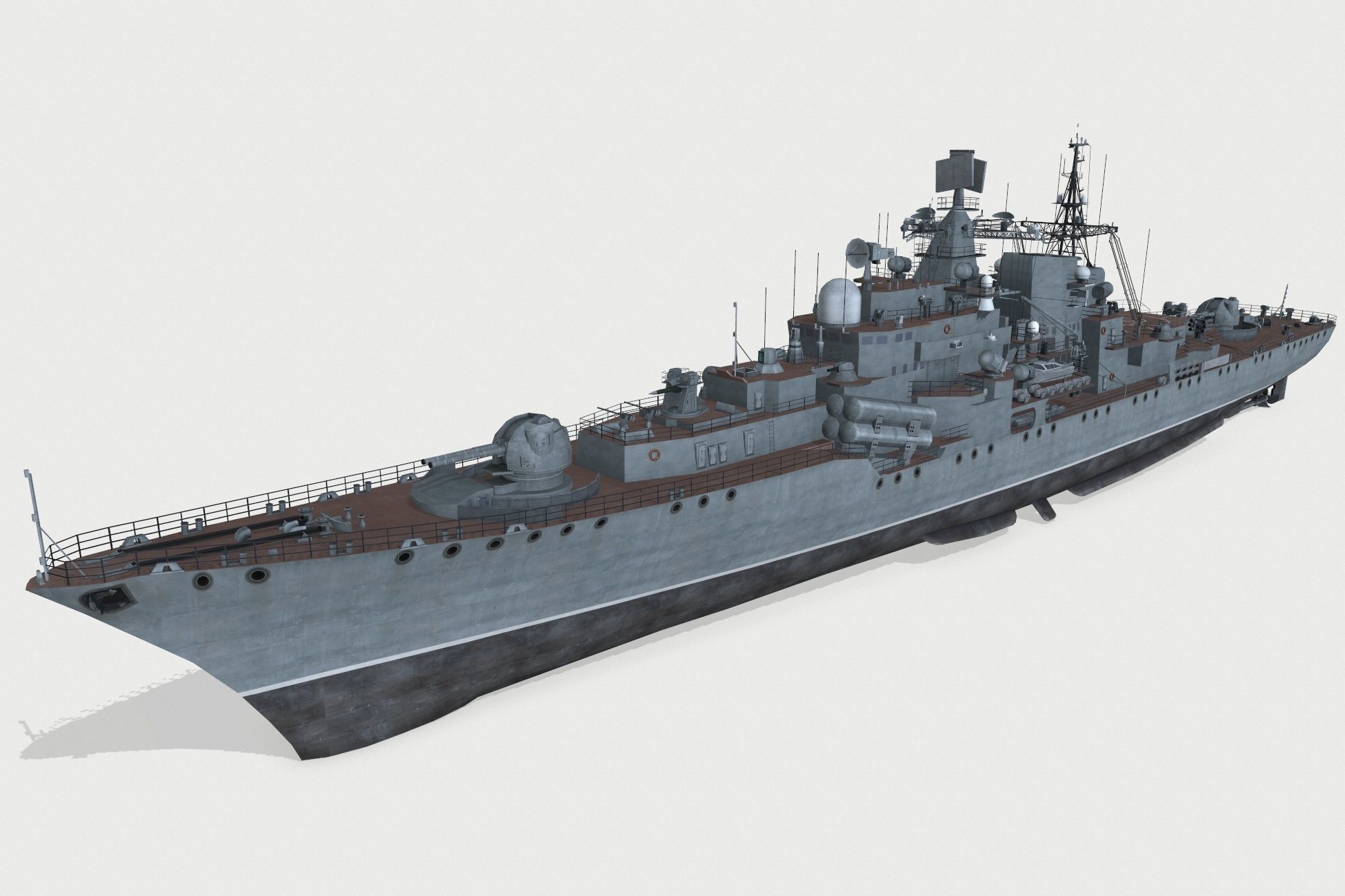 Sovremenny 956 Low-poly 3D model_1