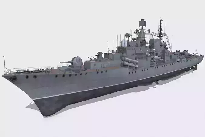 Sovremenny 956 Low-poly 3D model