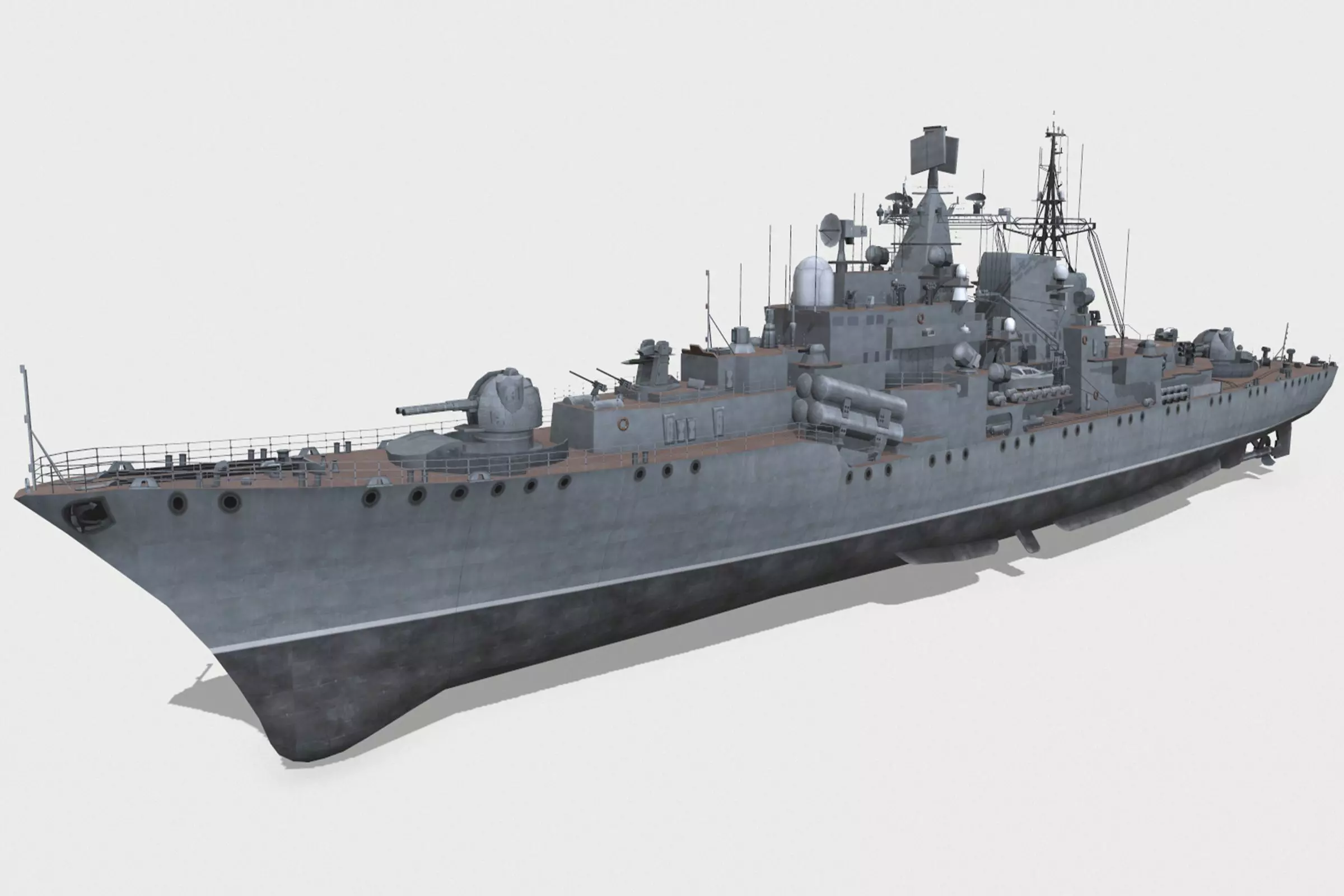 Sovremenny 956 Low-poly 3D model_0