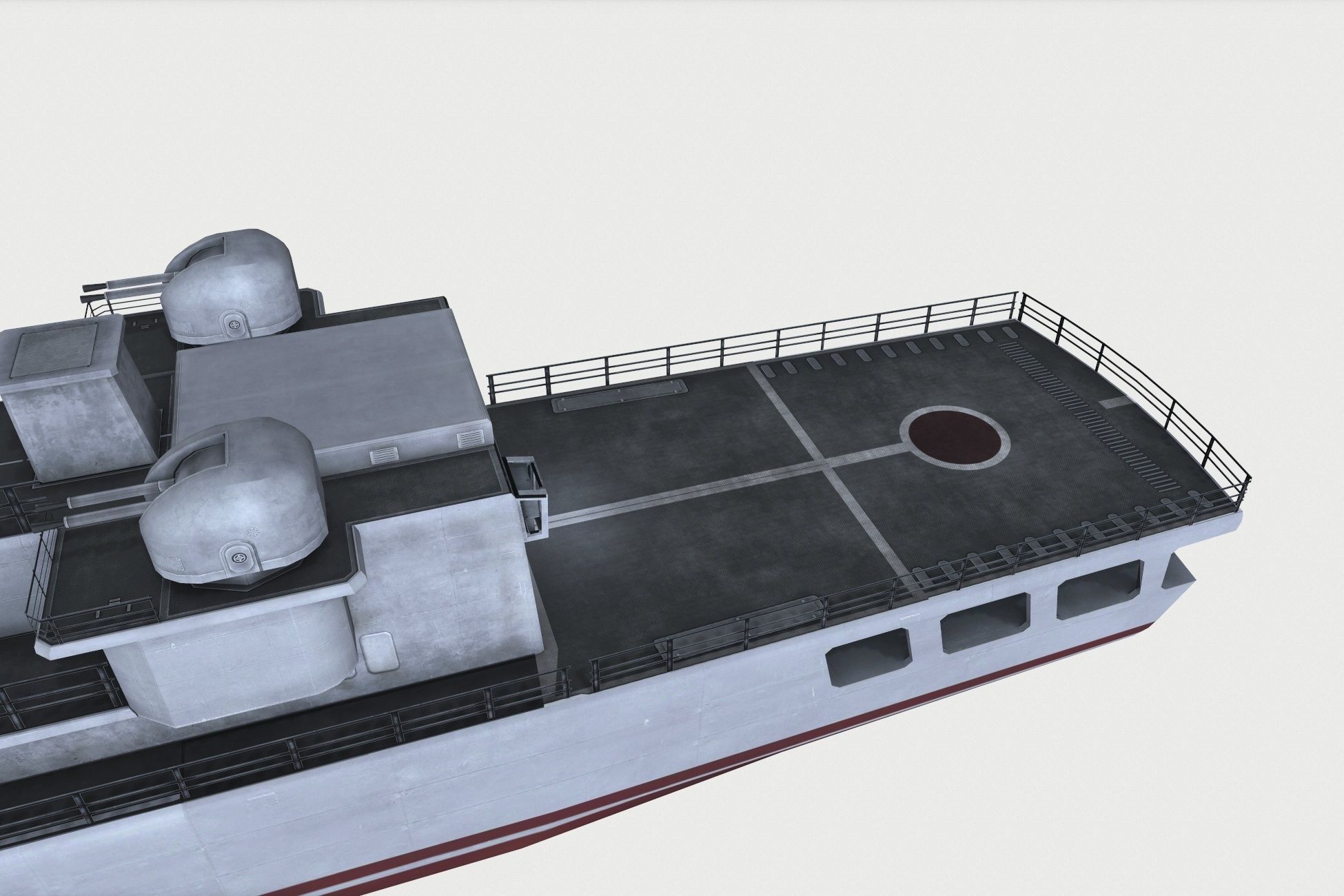 Type 053H3 Jiangwei-II Low-poly 3D model_8