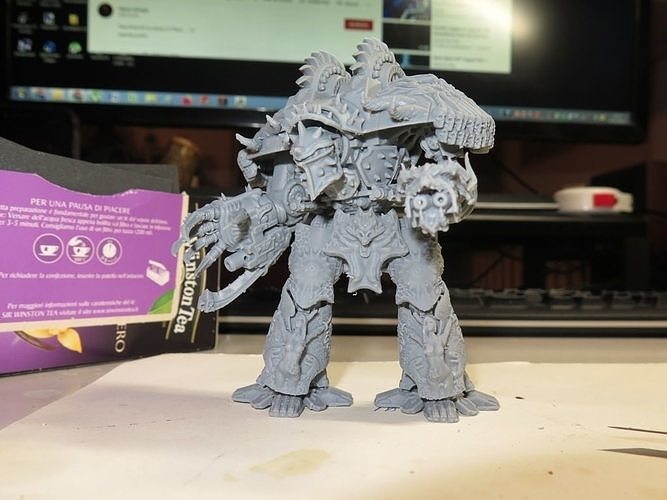 WAR-ENGINS of the Armageddon set 9 Caos Lord of Destruction 3D print model