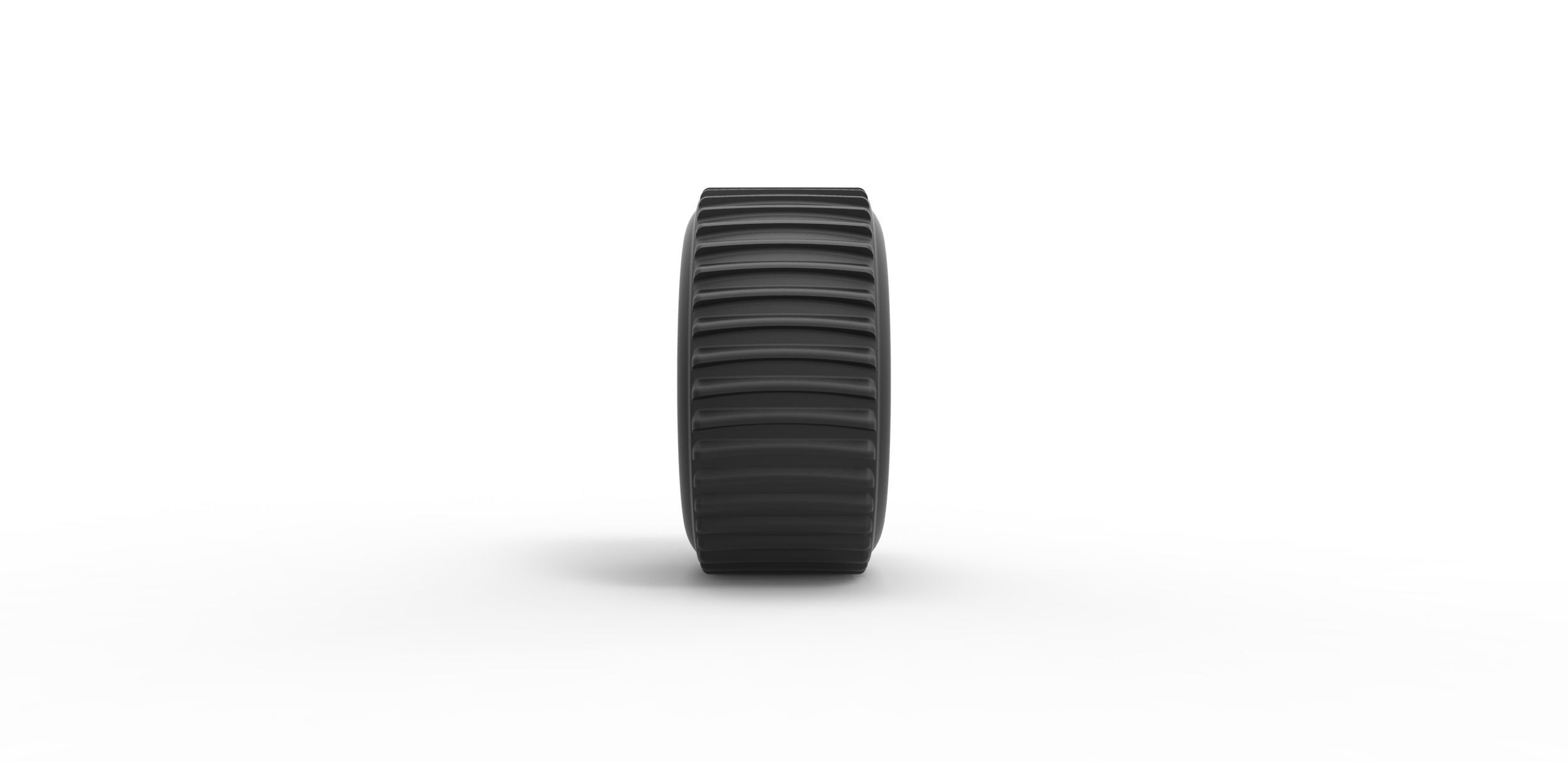 Dirt dragster rear tire Scale 1 to 25 3D print model_3