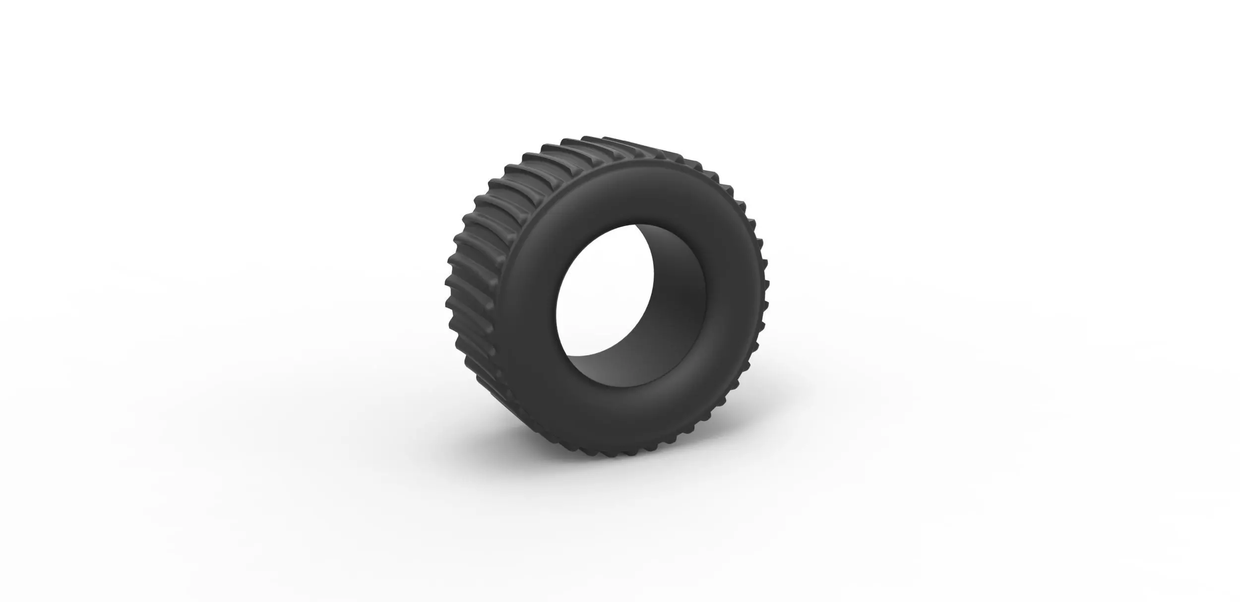 Dirt dragster rear tire Scale 1 to 25 3D print model_0
