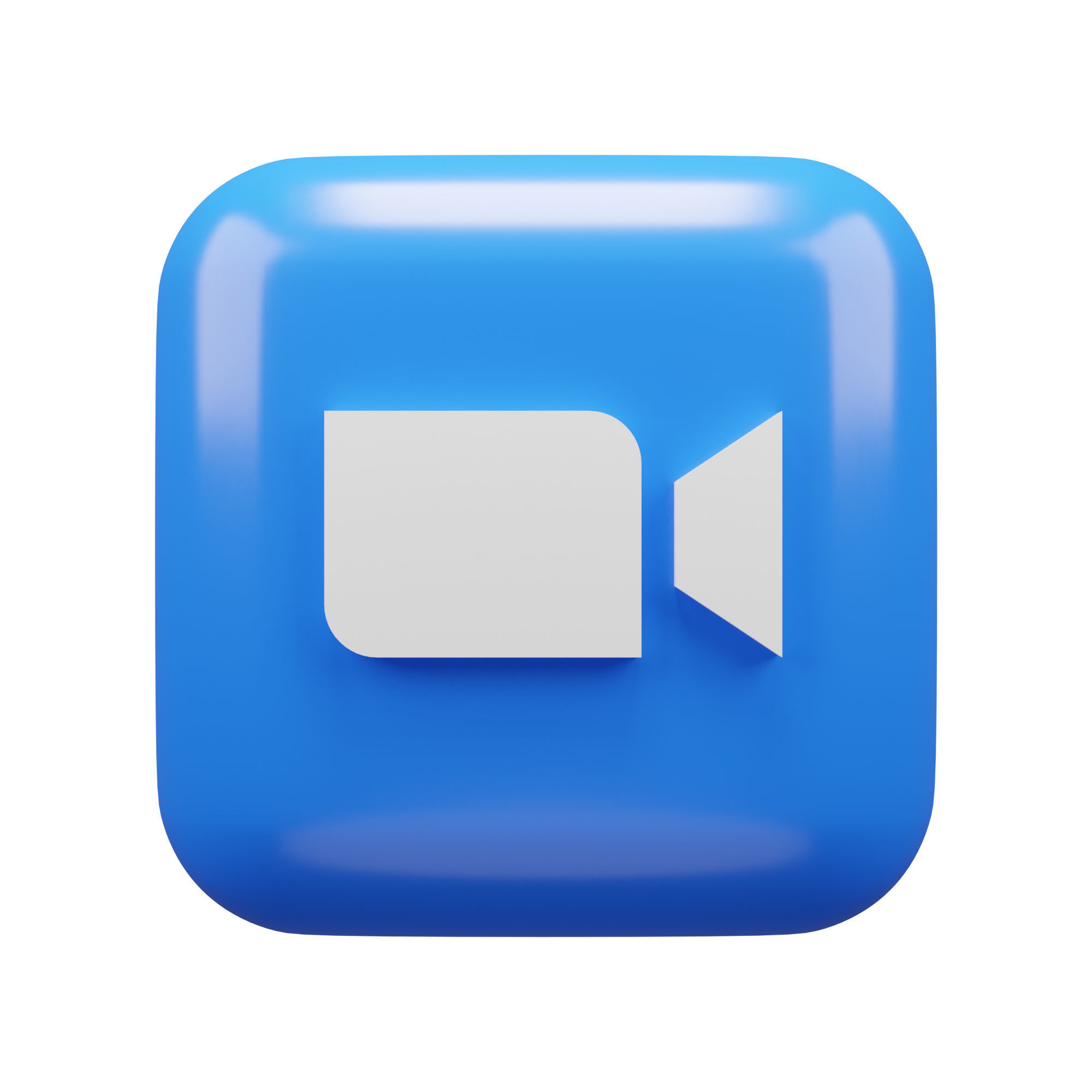 Social Media Icon Set Low-poly 3D model_18