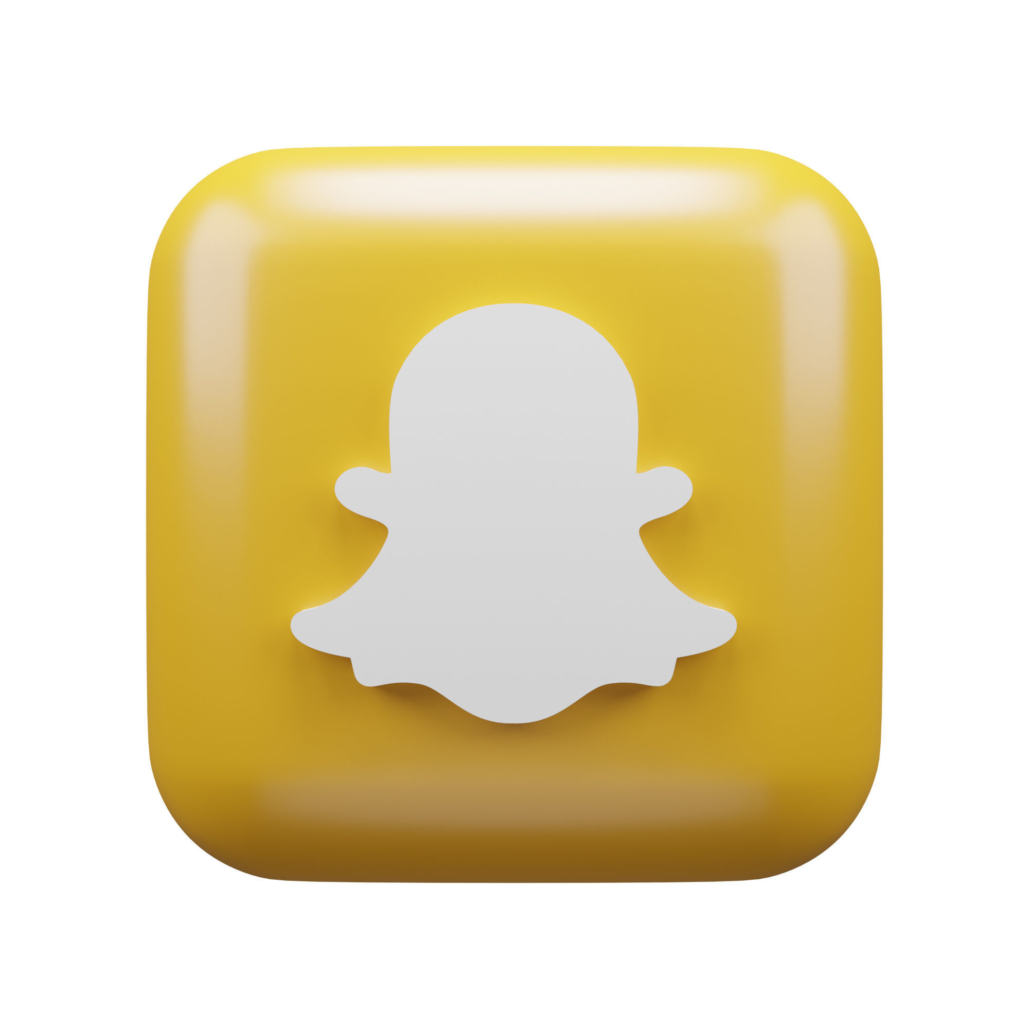 Social Media Icon Set Low-poly 3D model_10