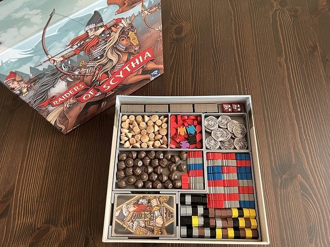 Raiders of Scythia Board Game Organizer Insert 3D print model