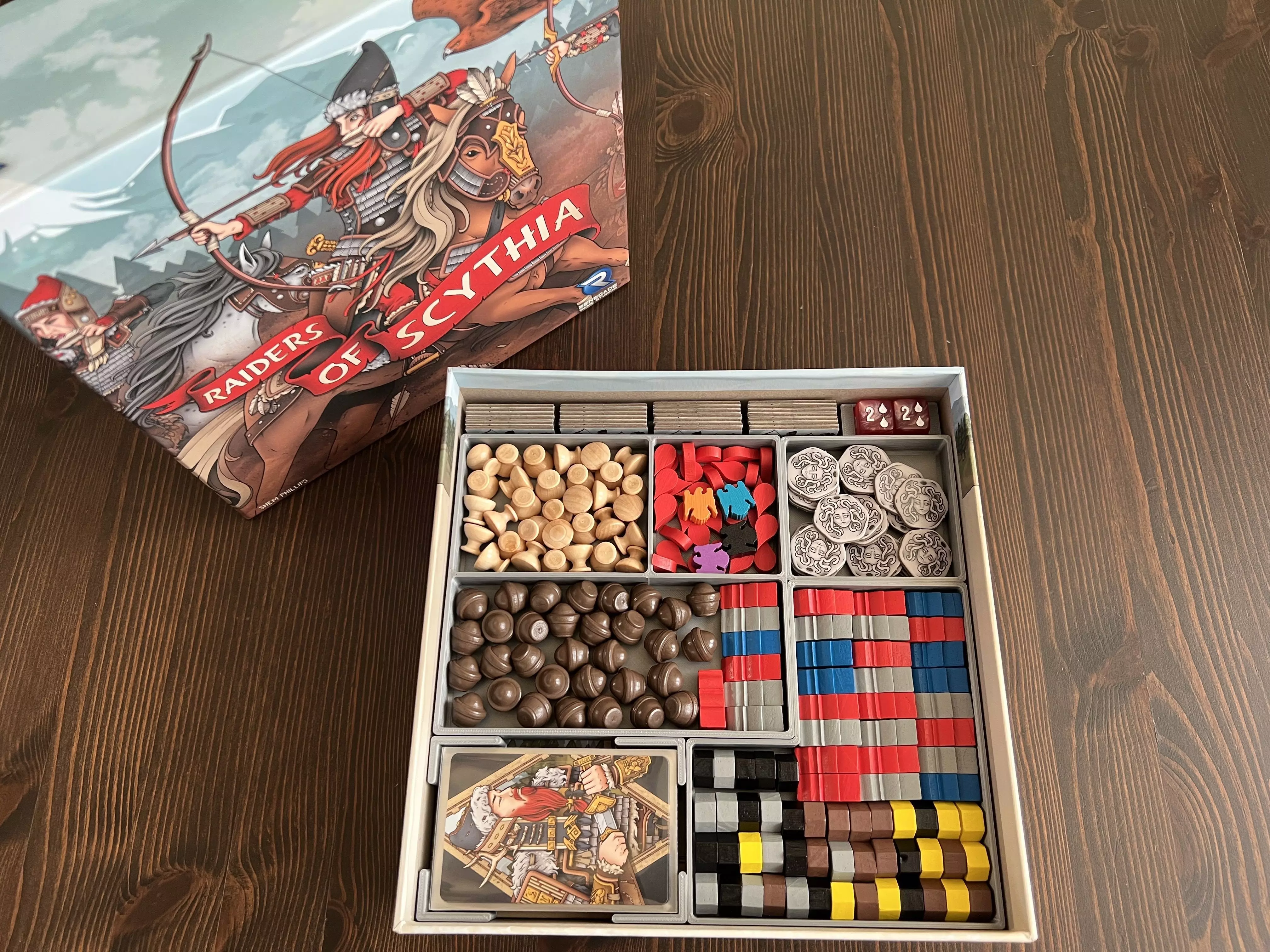 Raiders of Scythia Board Game Organizer Insert 3D print model_0