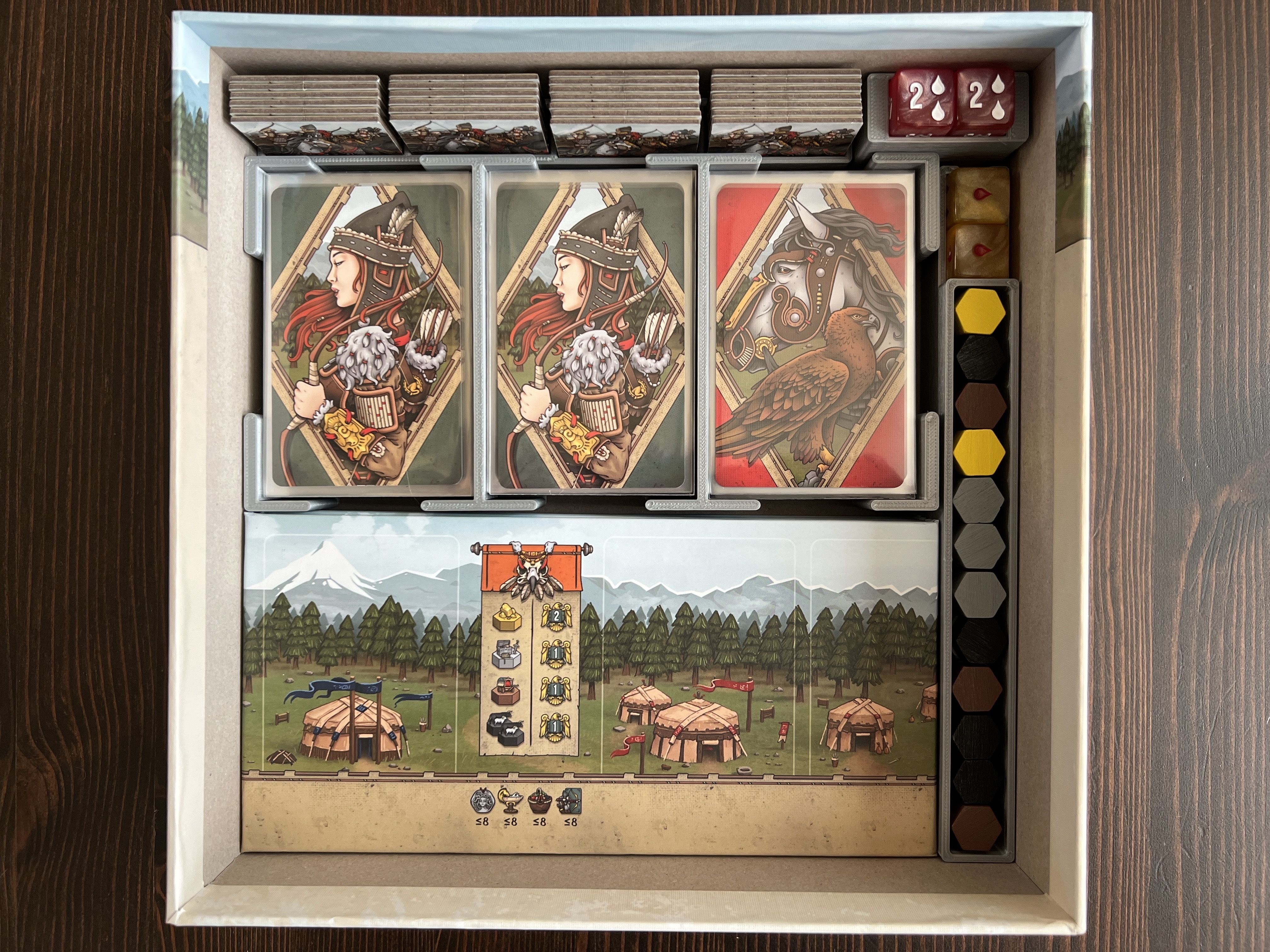 Raiders of Scythia Board Game Organizer Insert 3D print model_1