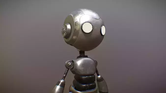 Stupid Robot Low-poly 3D model