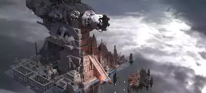 The Dark Dragon Ships Return God Kit bash 1