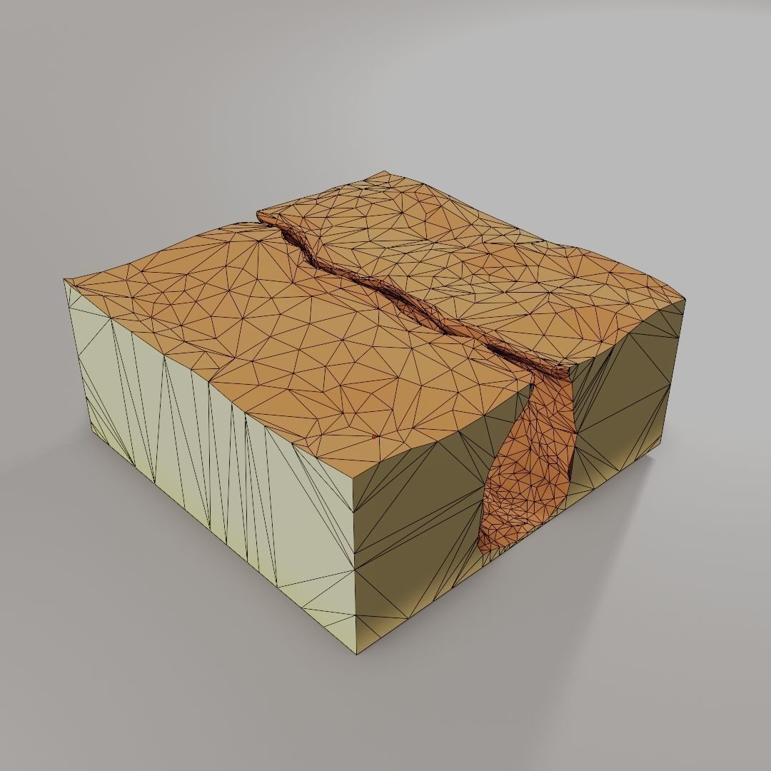 Isometric canyon walkthrough Low-poly 3D model_18