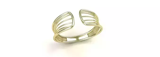 Open Style Cuff Bracelet Gold Silver Platinum Luxury Jewelry