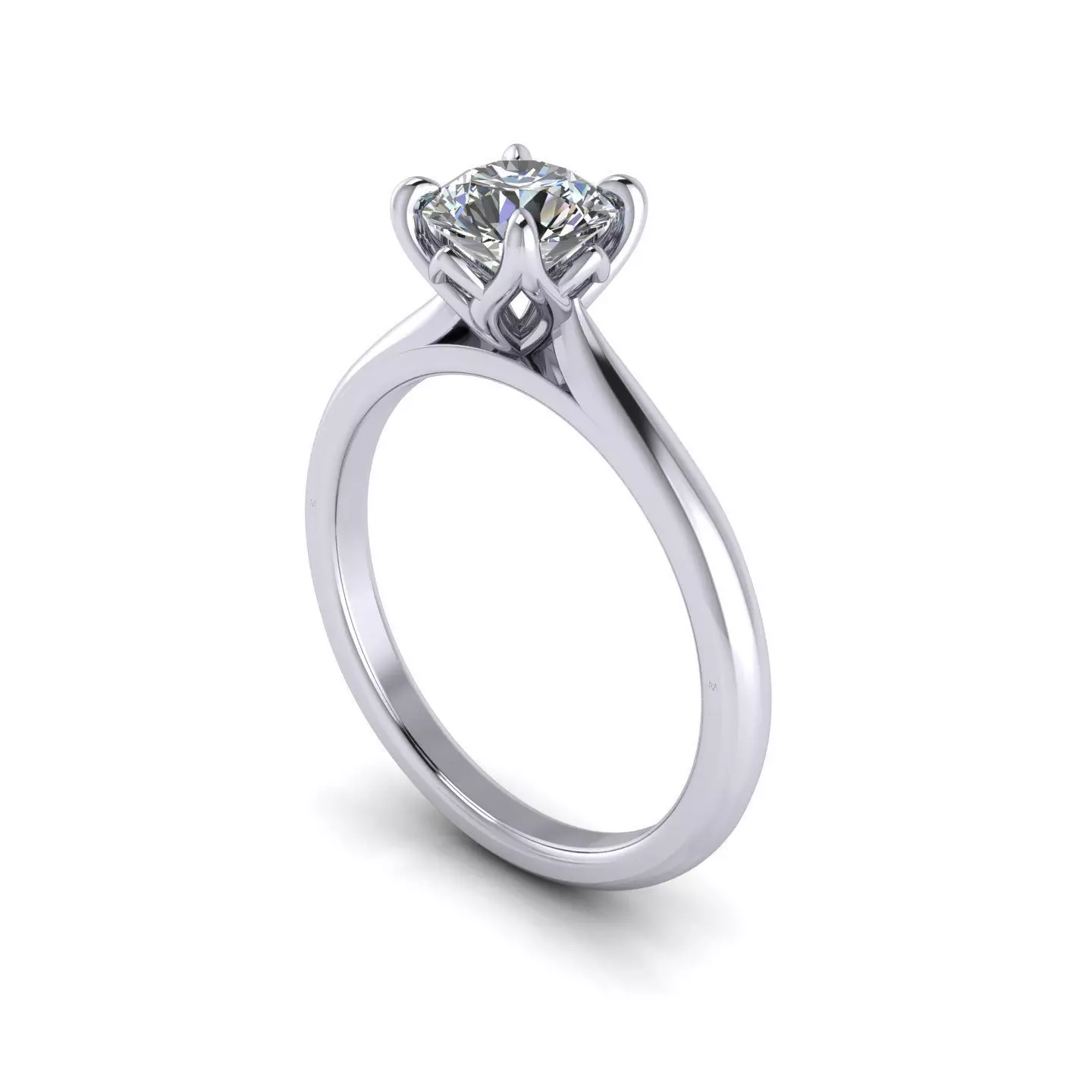 Jakub Karas Solitaire Ring 3D print model_0