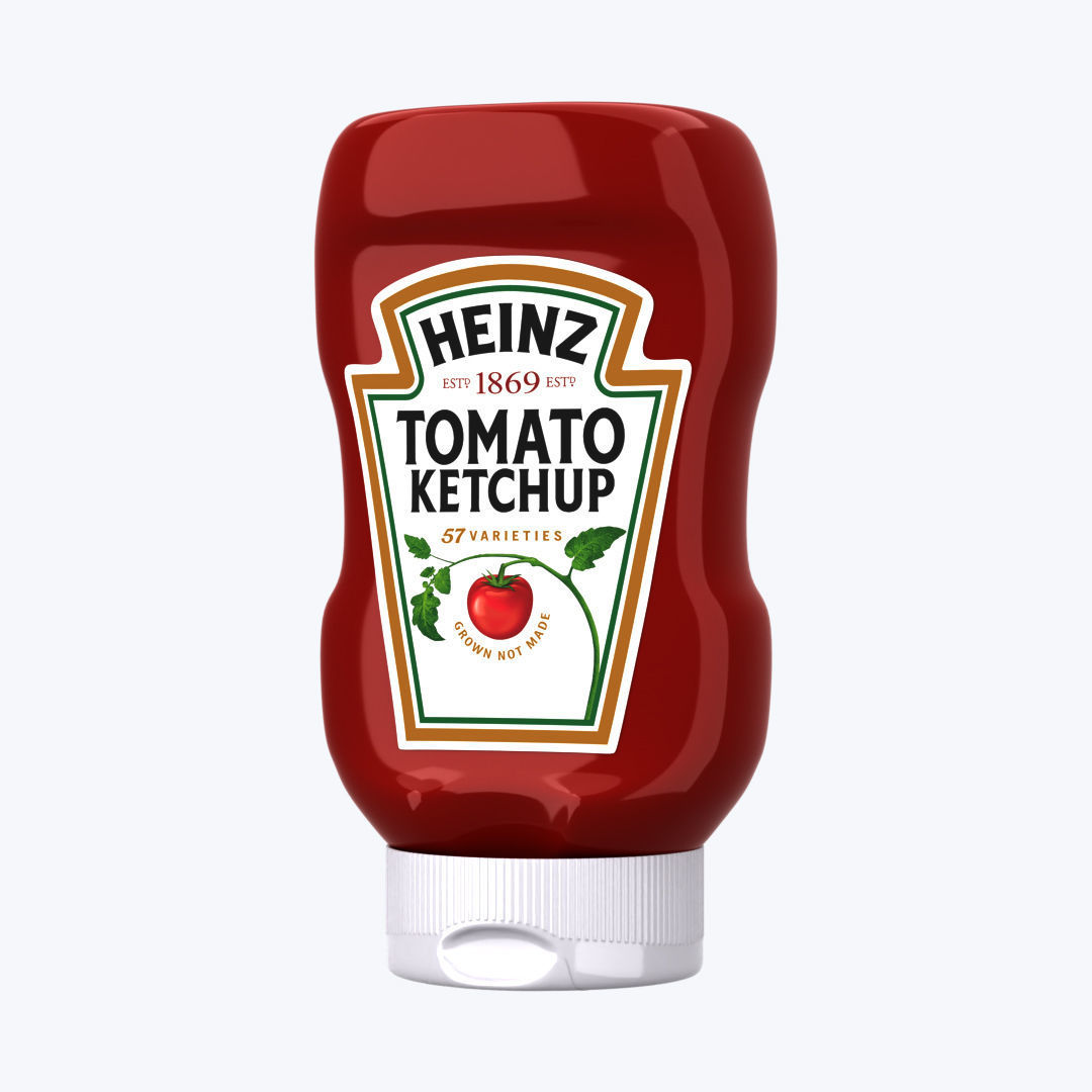 ketchup Bottle - Heinz Tomato Sauce  3D model_6