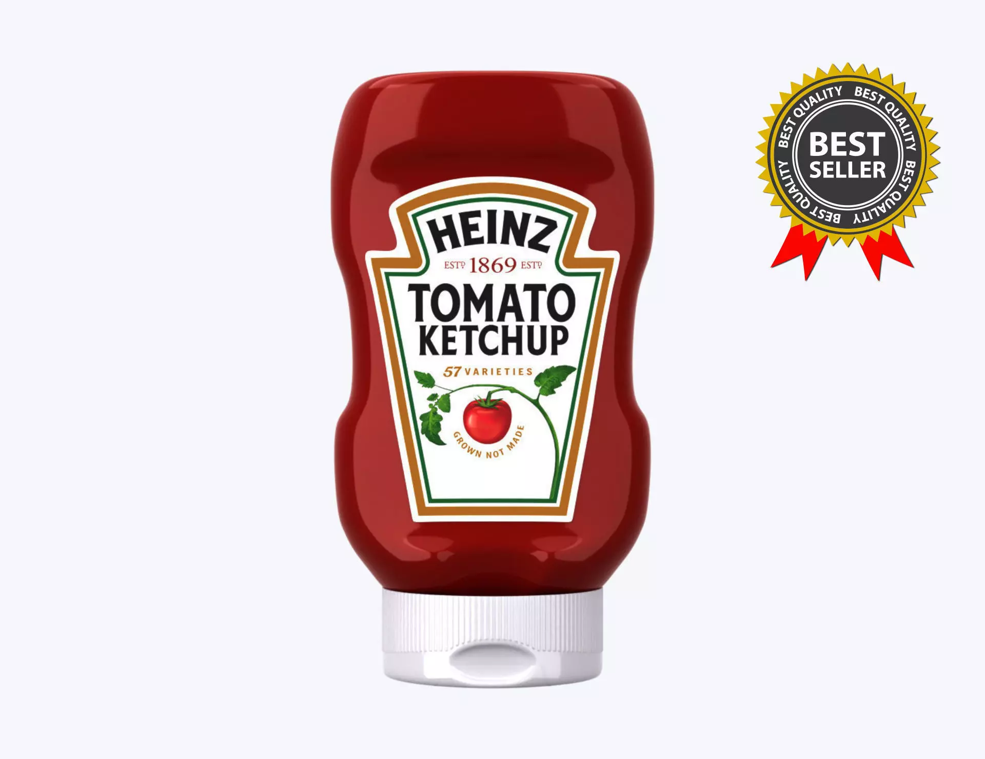 ketchup Bottle - Heinz Tomato Sauce  3D model_0
